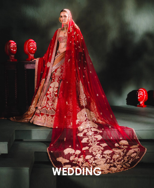 Top Red Indian Bridal Dresses for a Regal Wedding Look