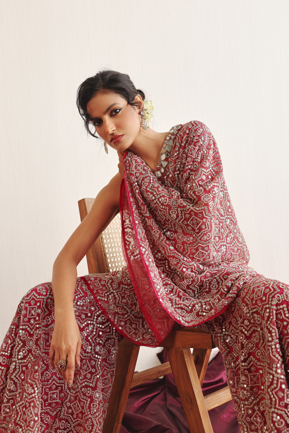 HEXAGON ONE SHOULDER CAPE