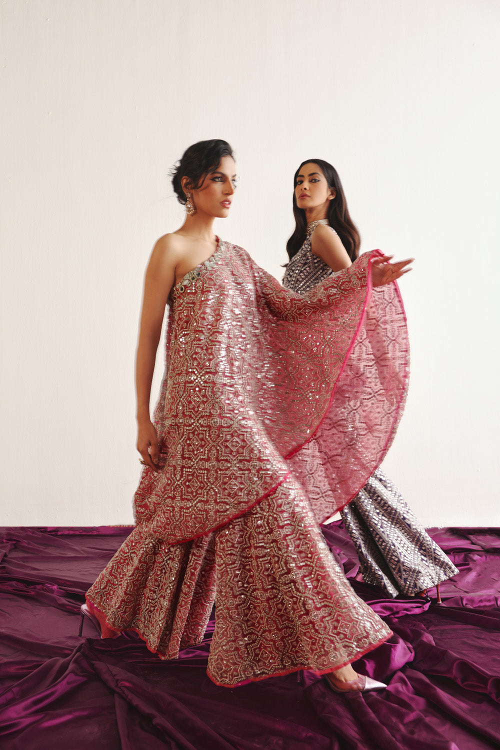 HEXAGON ONE SHOULDER CAPE