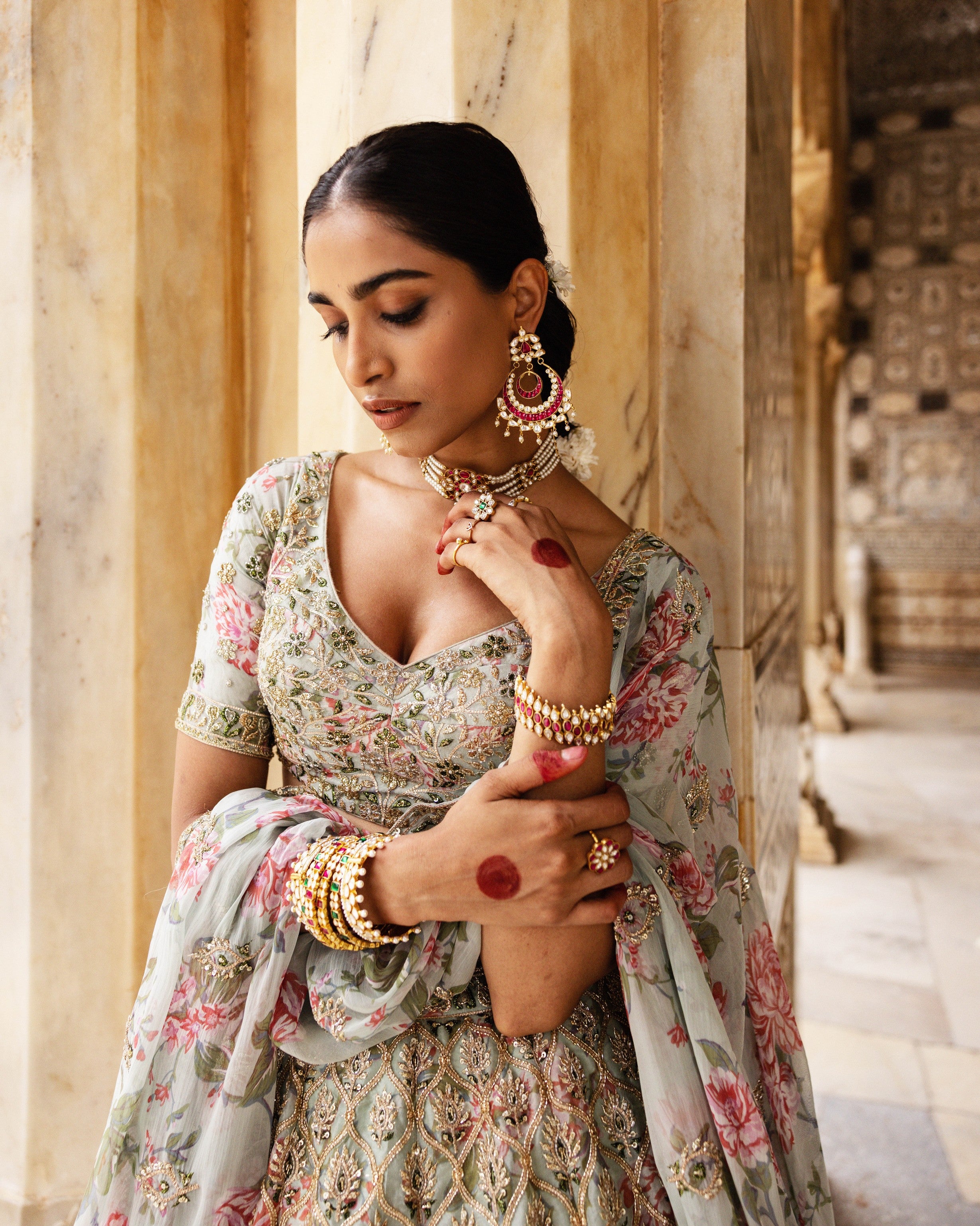 Glistening Garden Lehenga