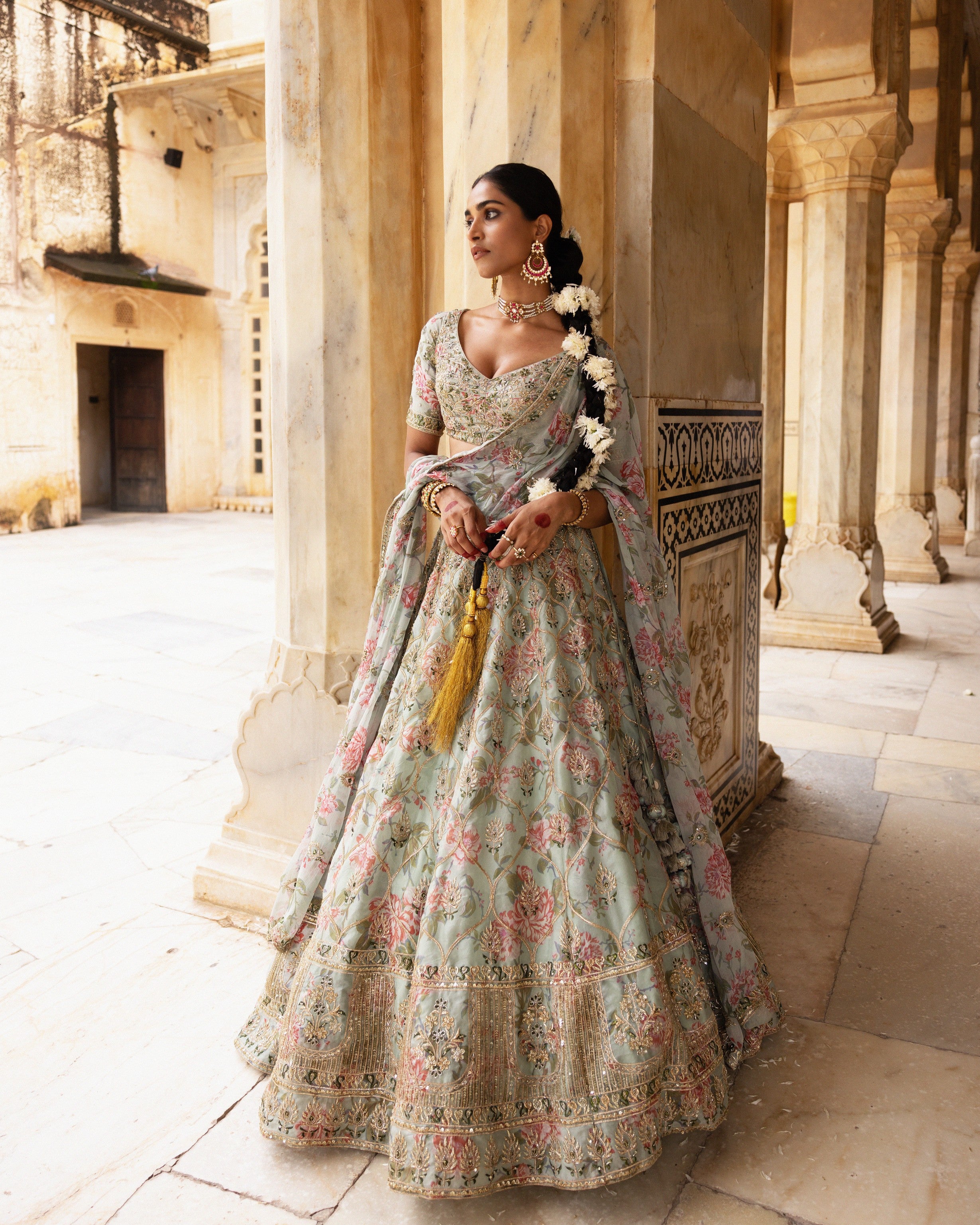 Glistening Garden Lehenga