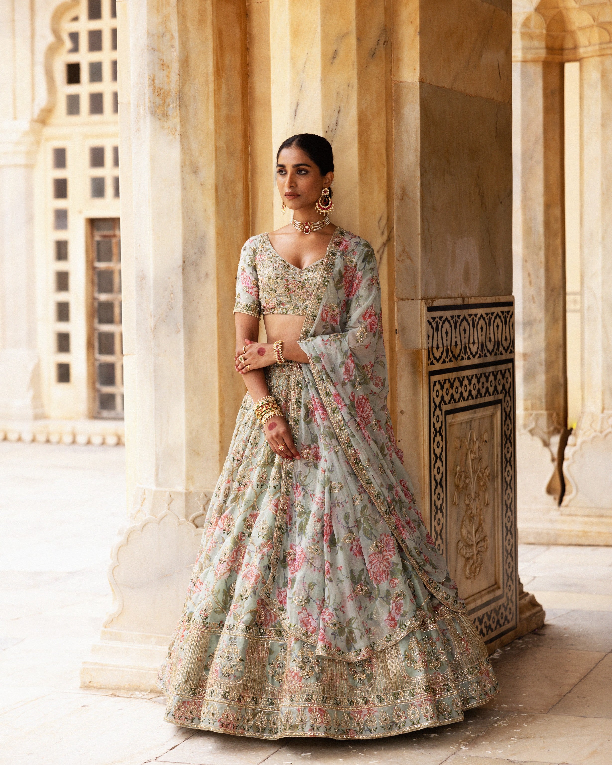 Glistening Garden Lehenga