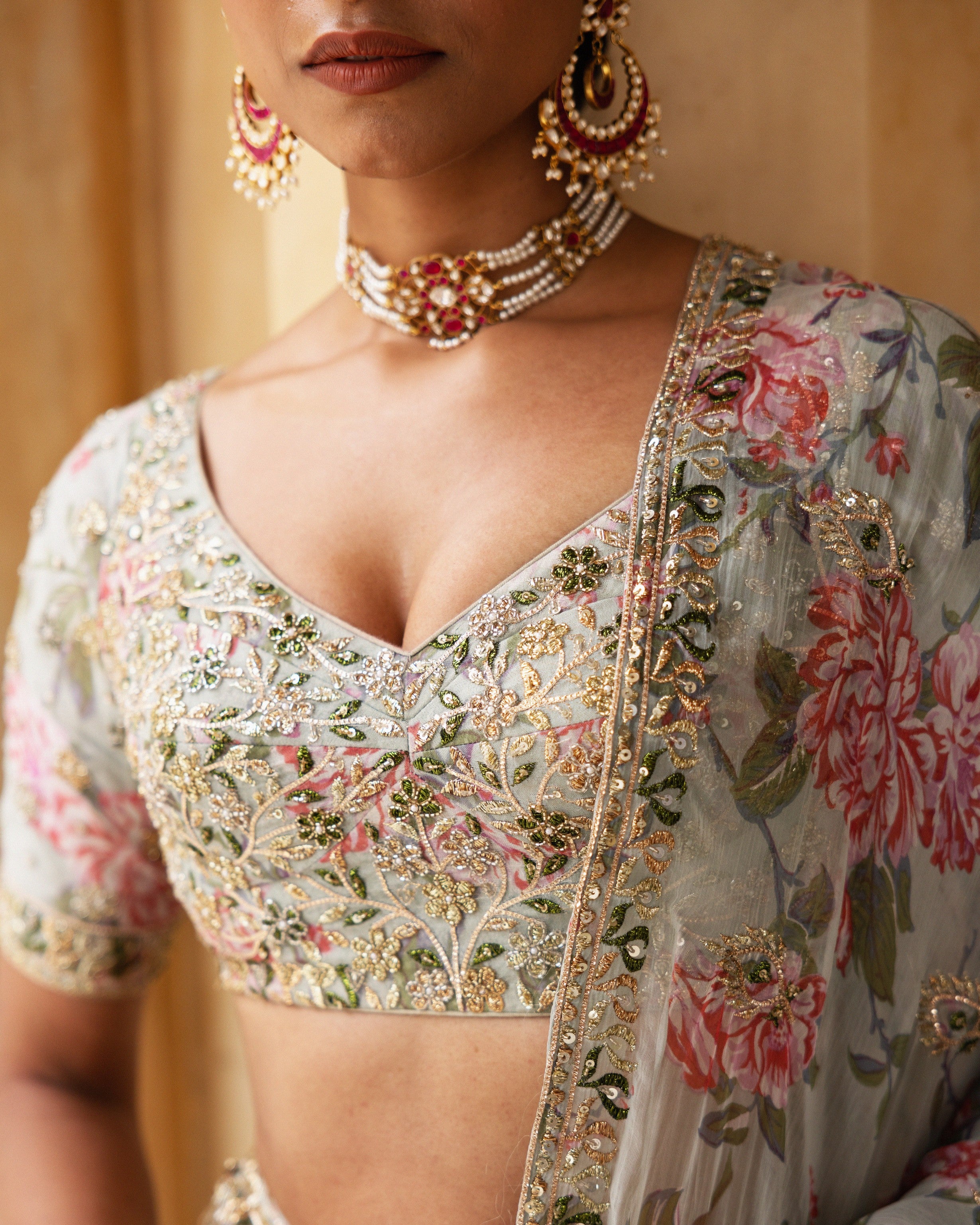 Glistening Garden Lehenga