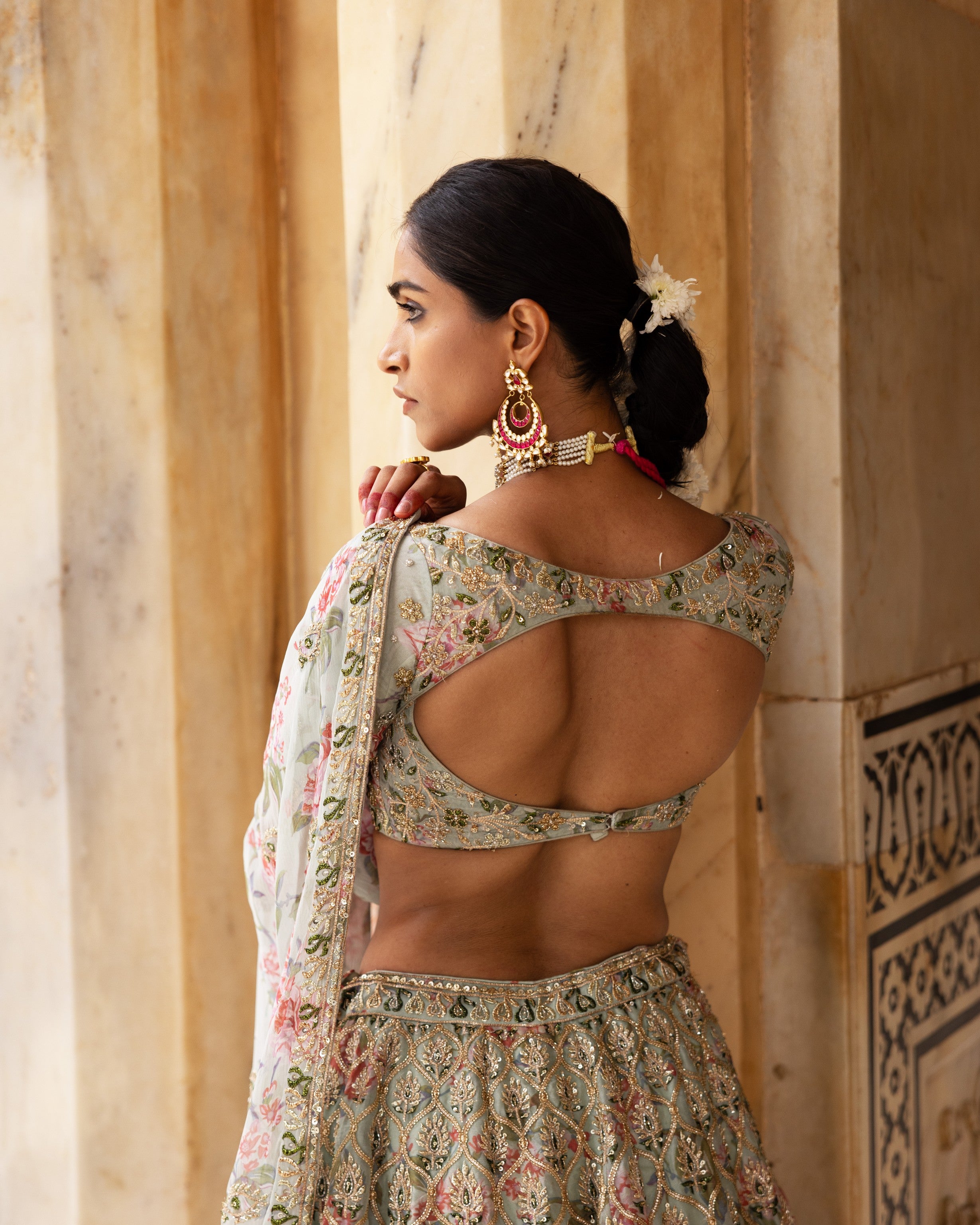 Glistening Garden Lehenga