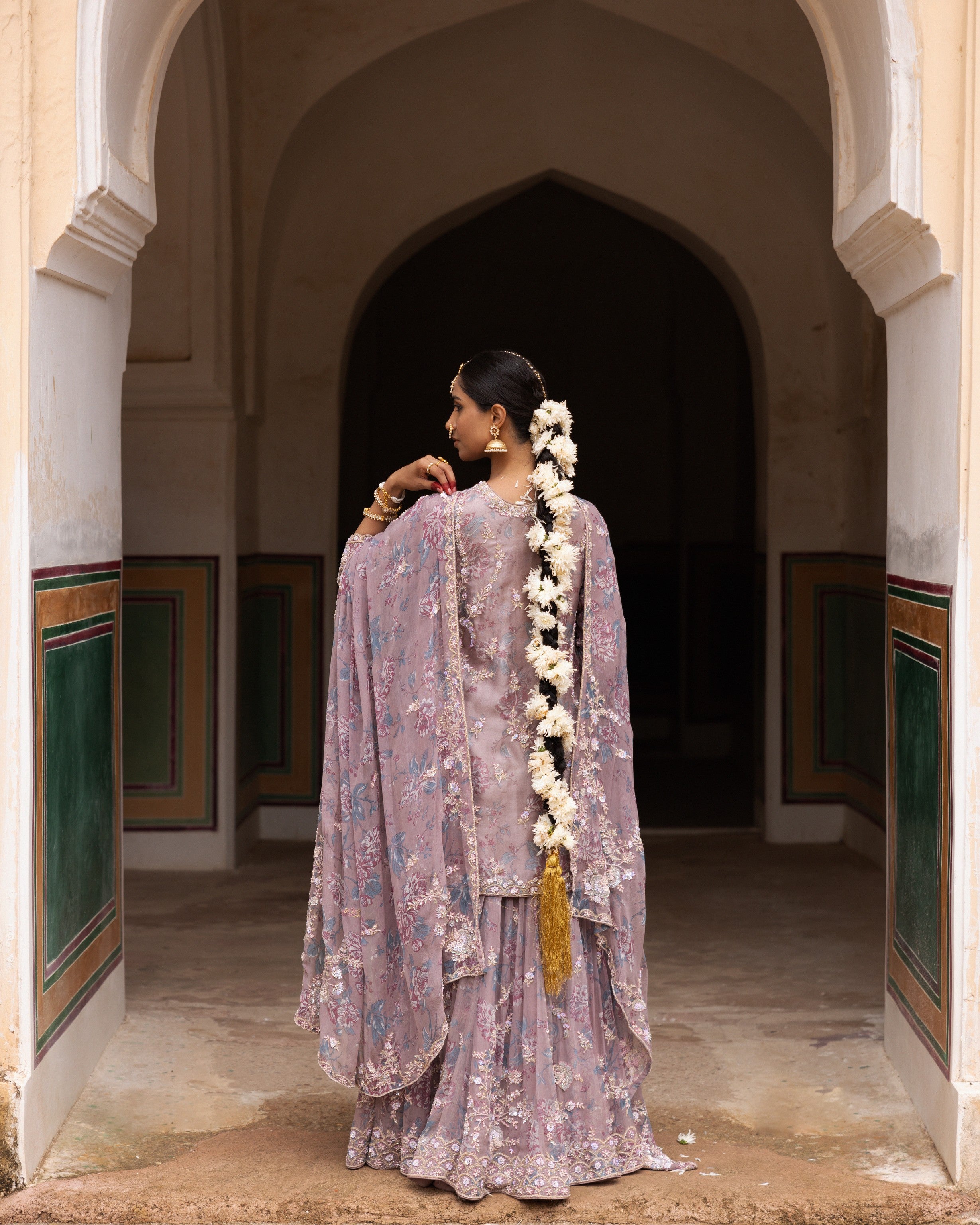 Ethereal Organza Layers Sharara Set