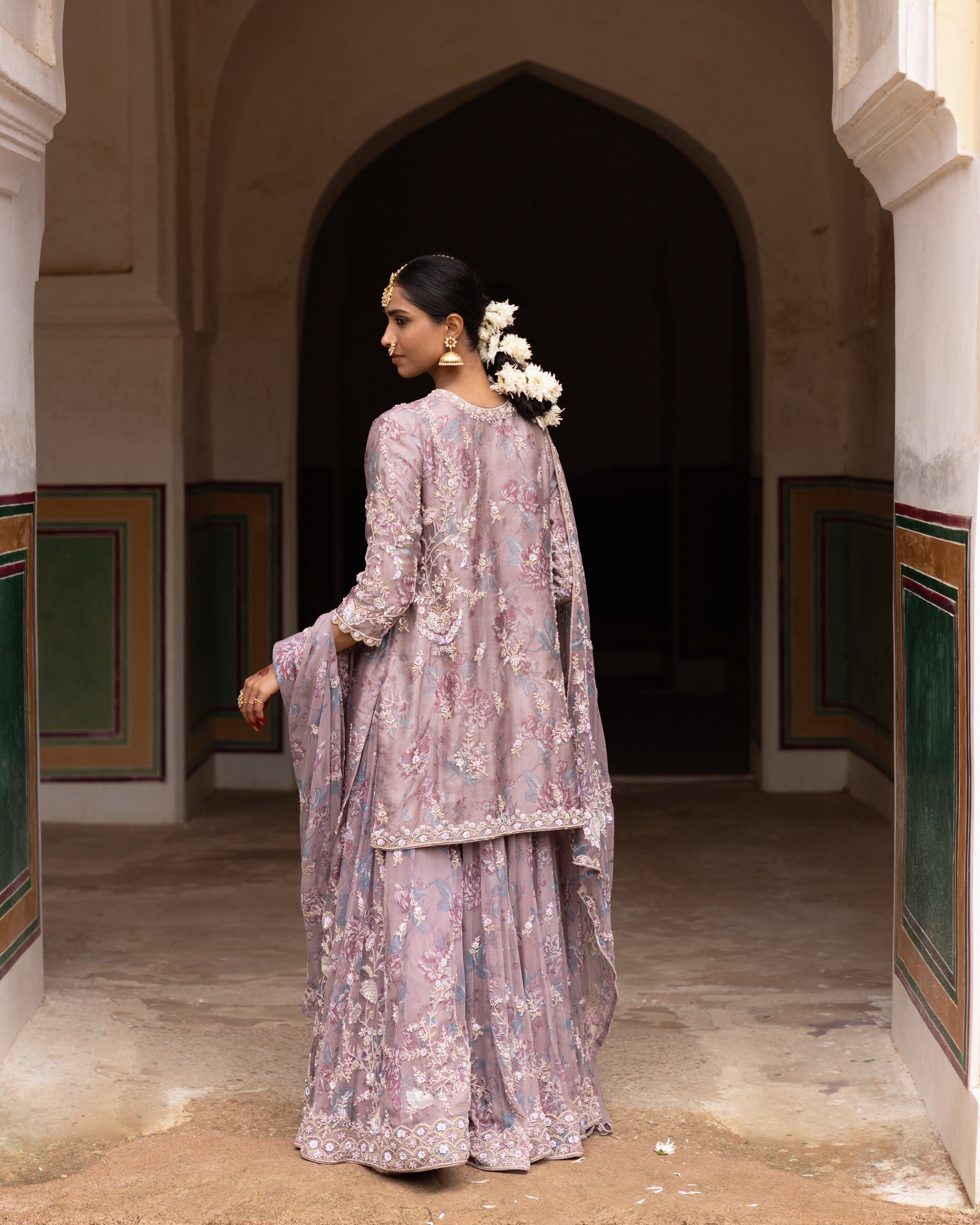 Ethereal Organza Layers Sharara Set