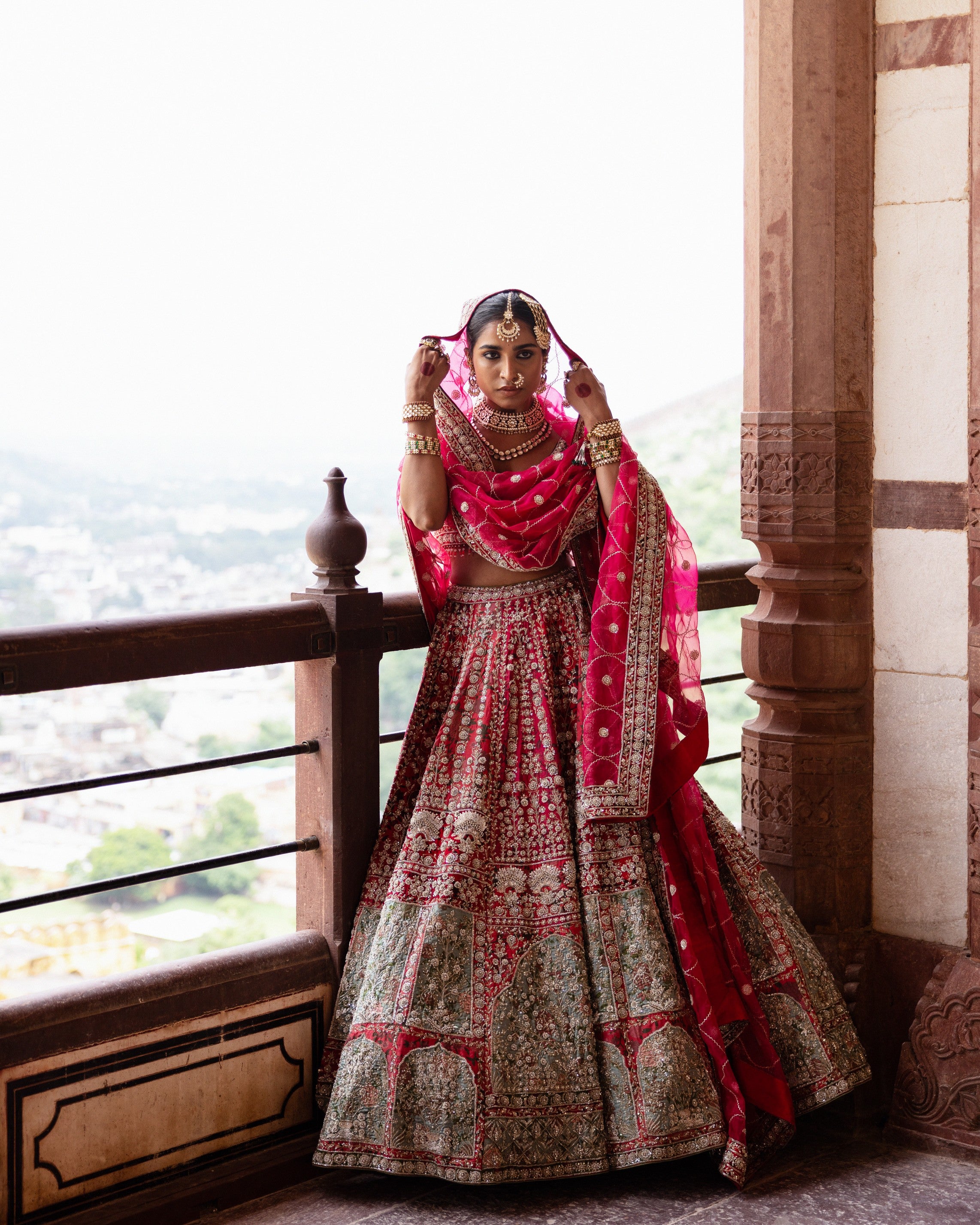 Empress Red Bridal Lehenga