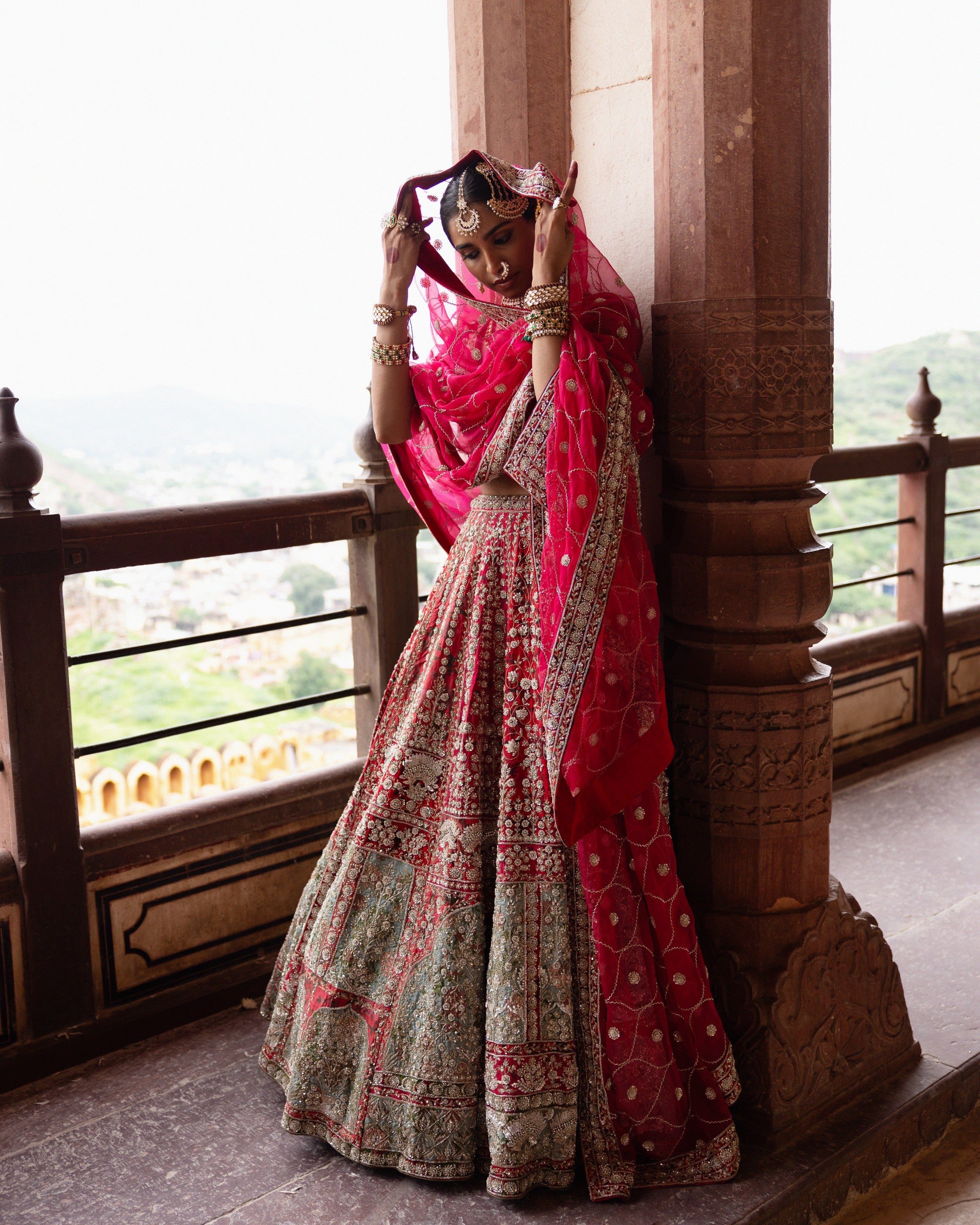 Empress Red Bridal Lehenga