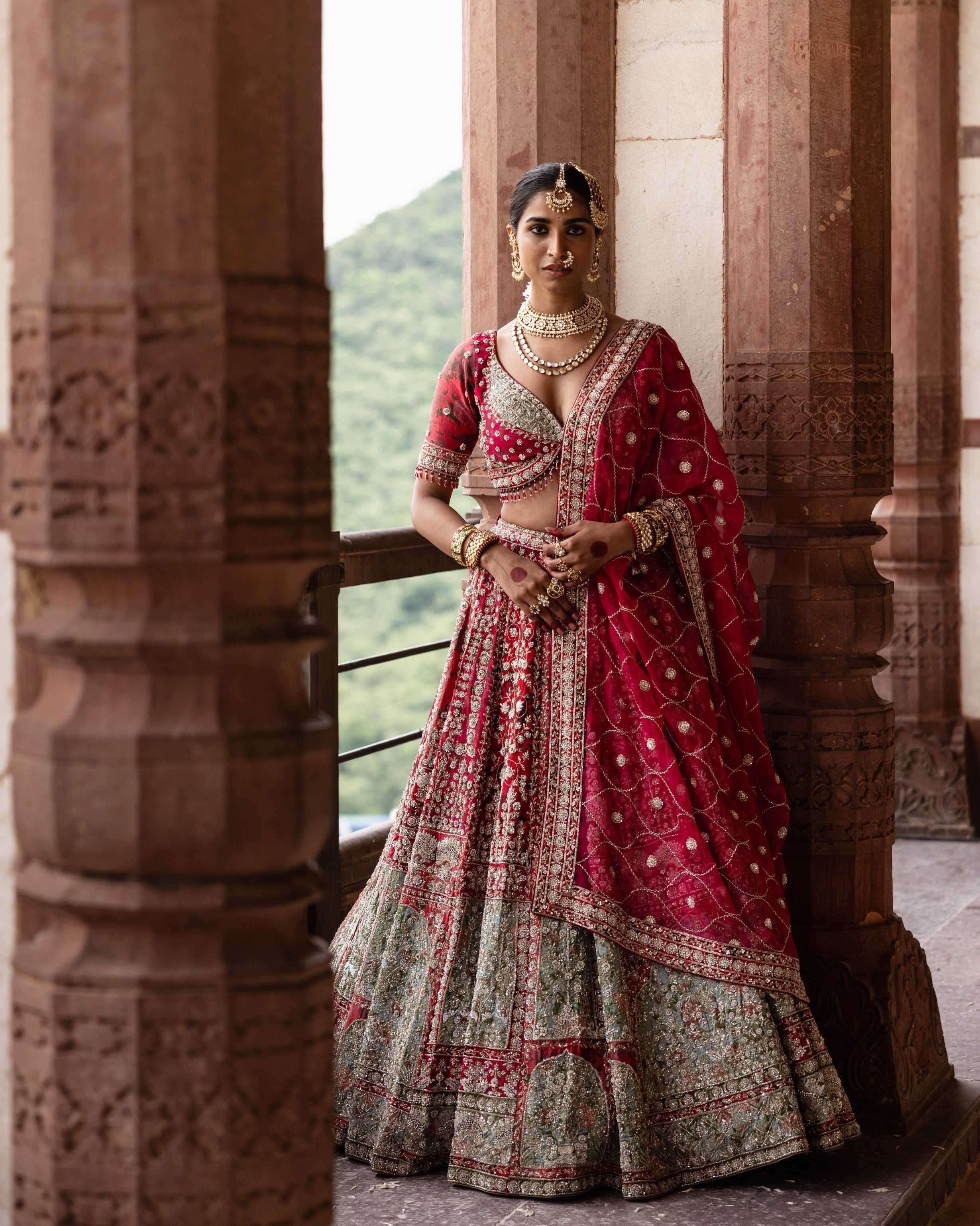 Empress Red Bridal Lehenga