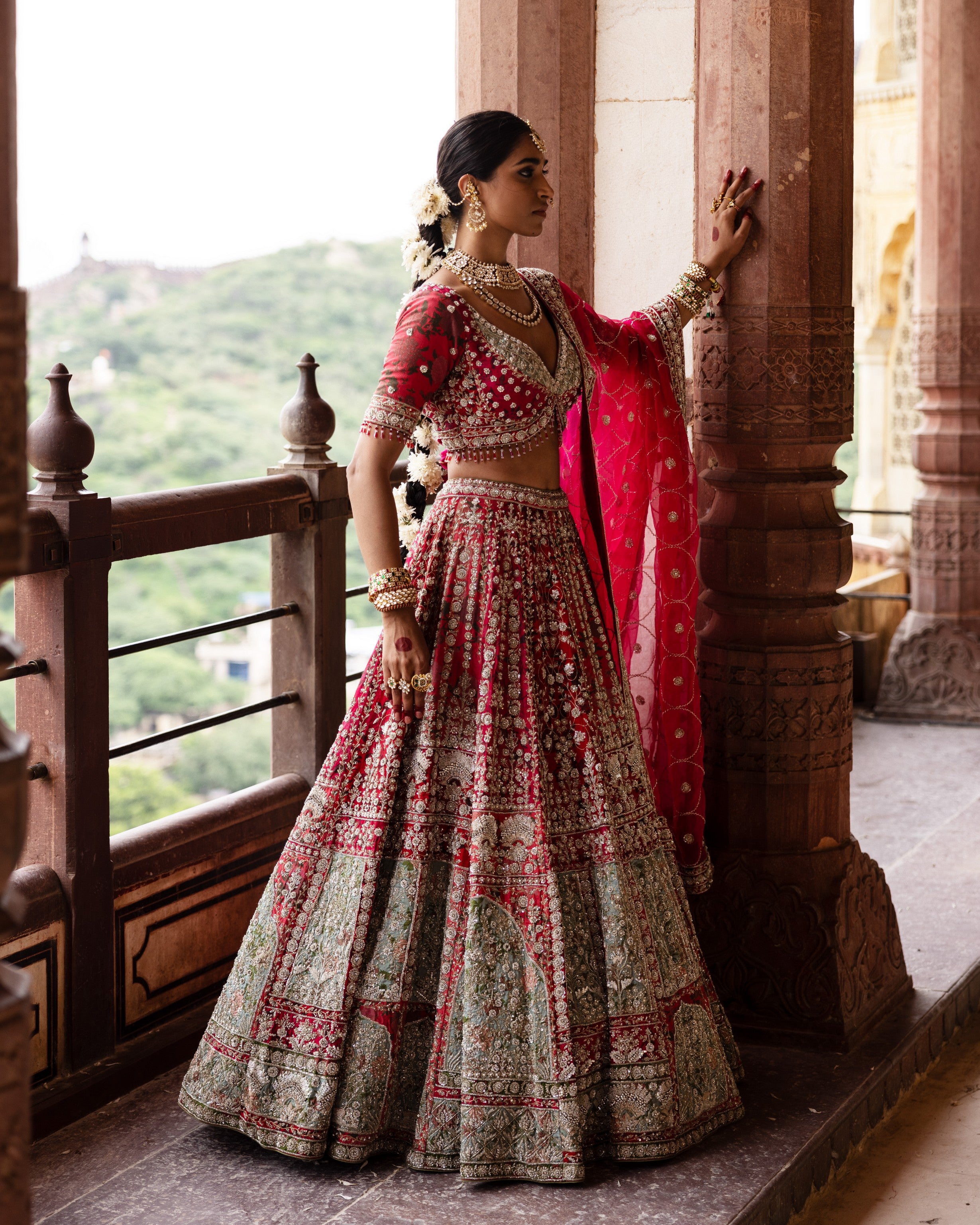 Empress Red Bridal Lehenga