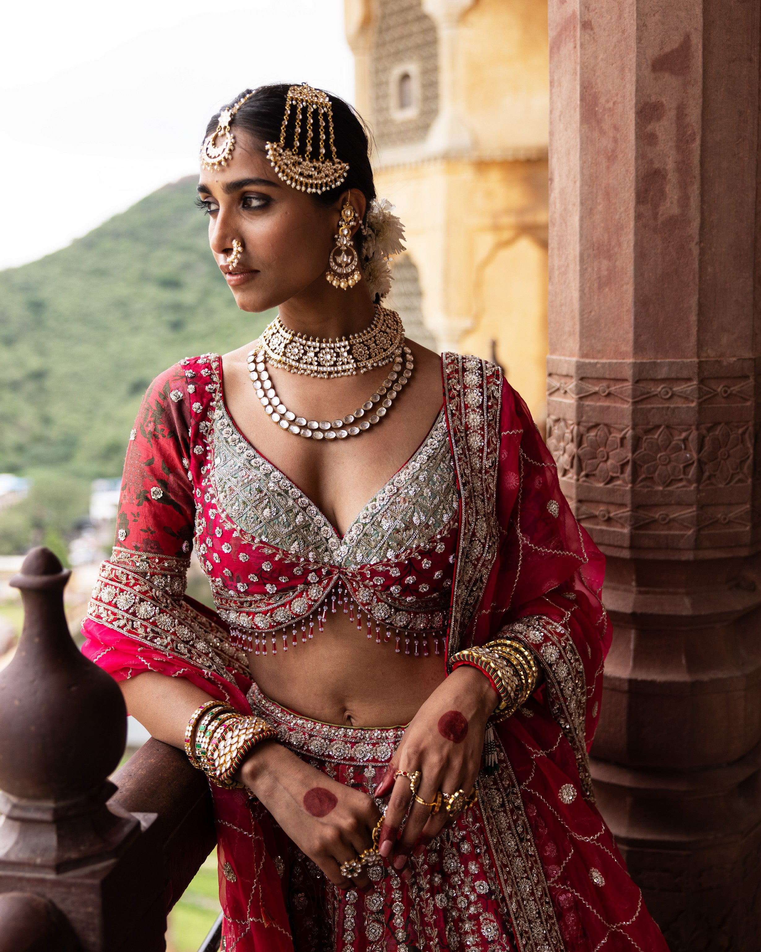 Empress Red Bridal Lehenga