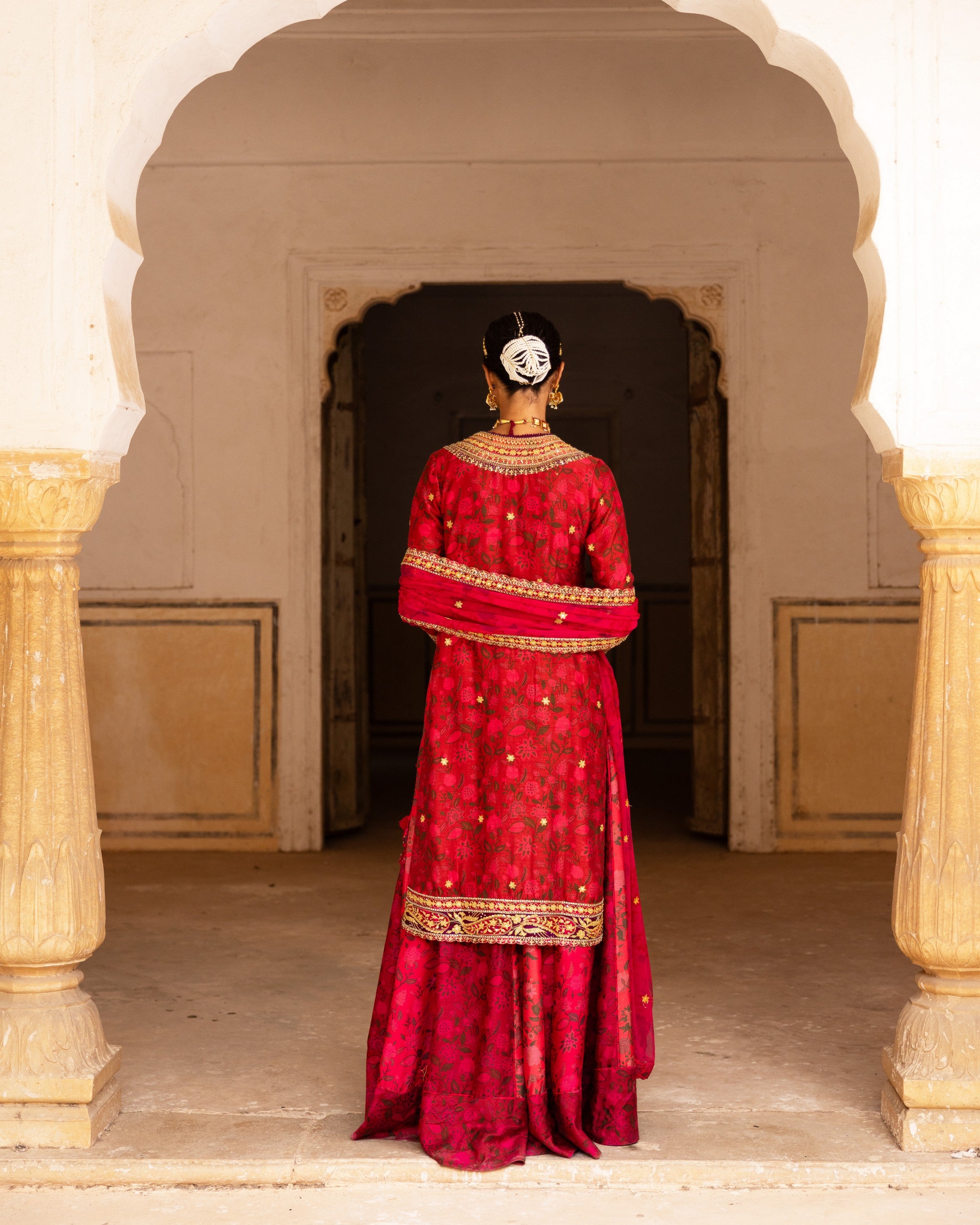 Signature Raw Silk Bridal Sharara