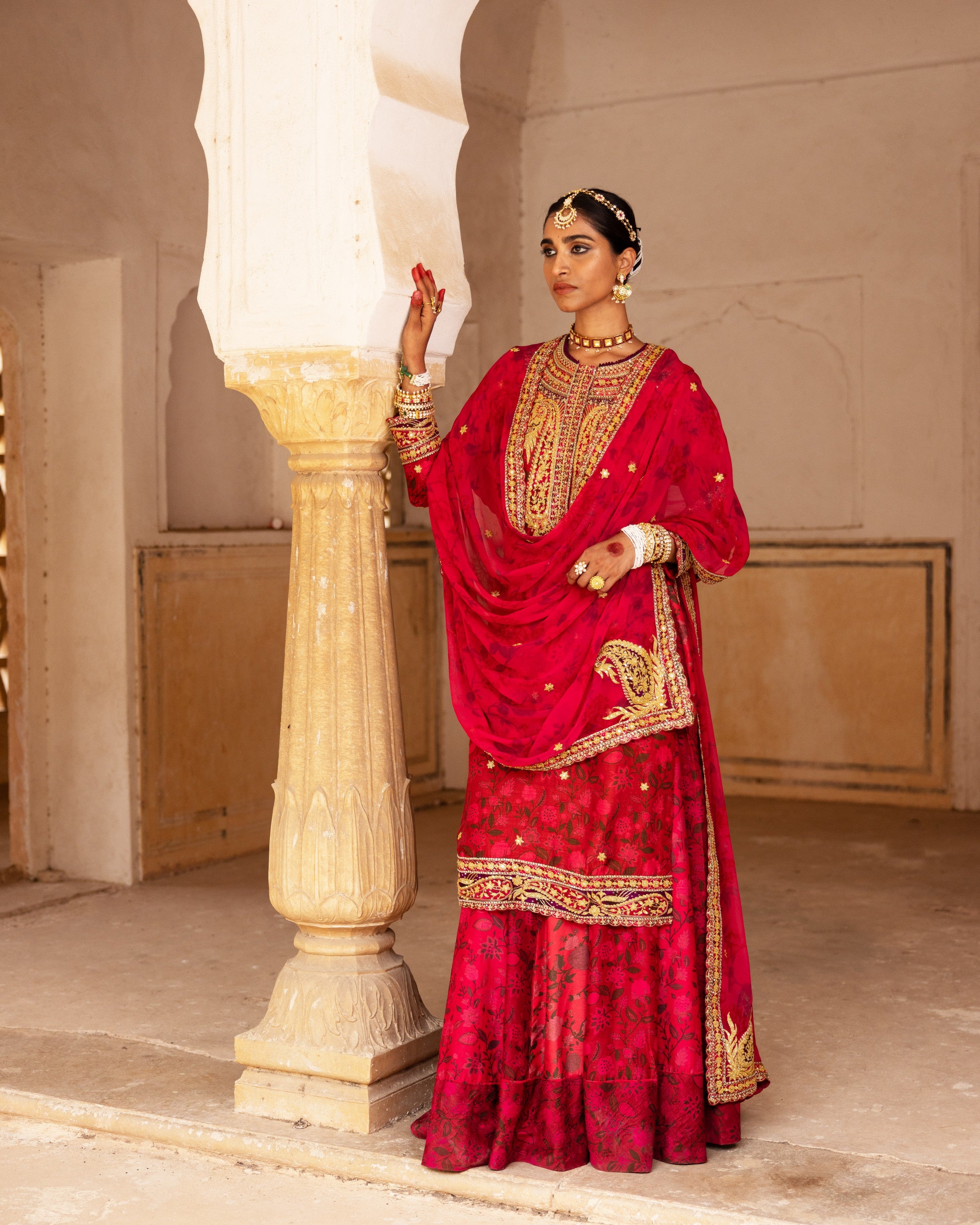 Signature Raw Silk Bridal Sharara