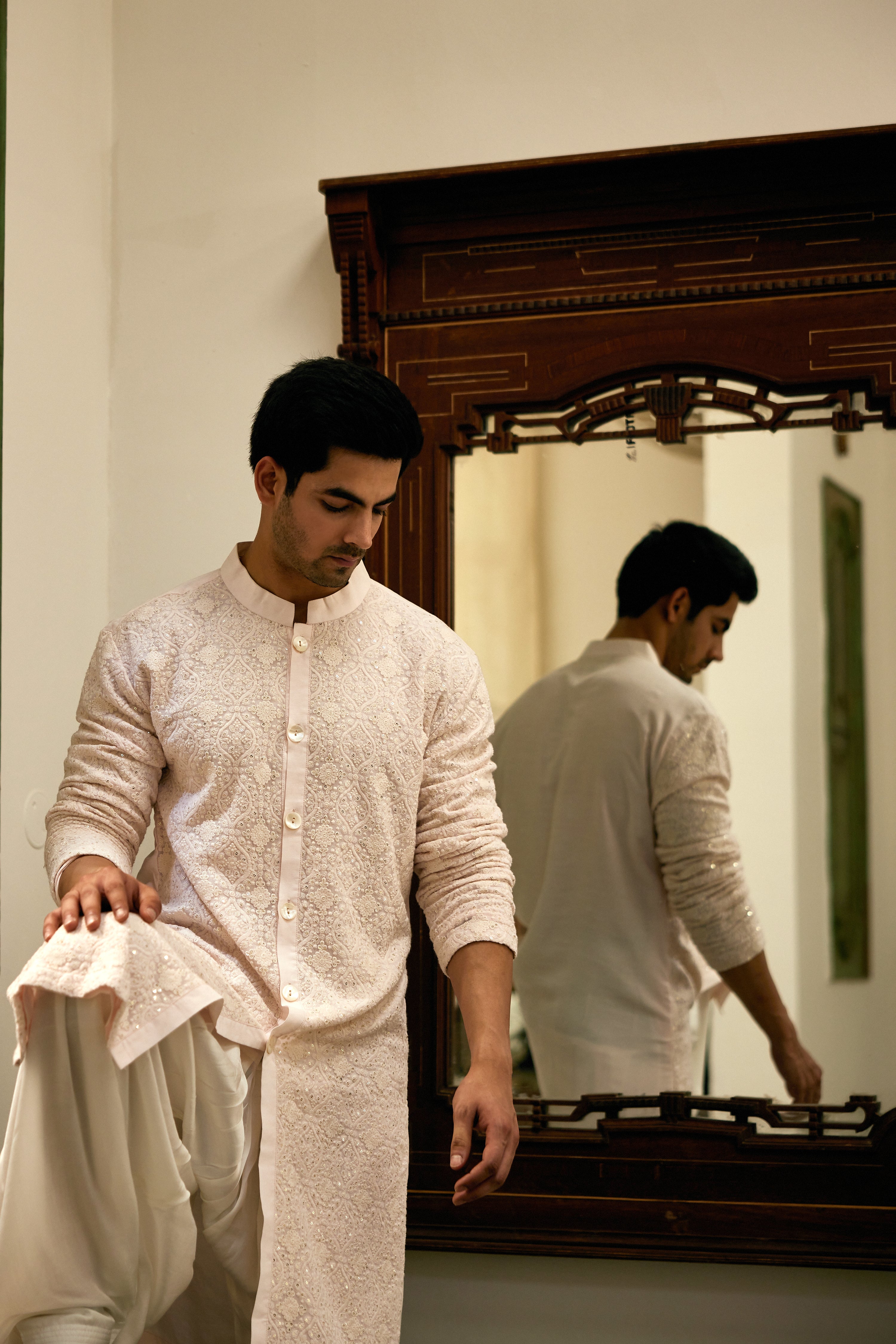 UMAIR KURTA (LIGHT PINK)