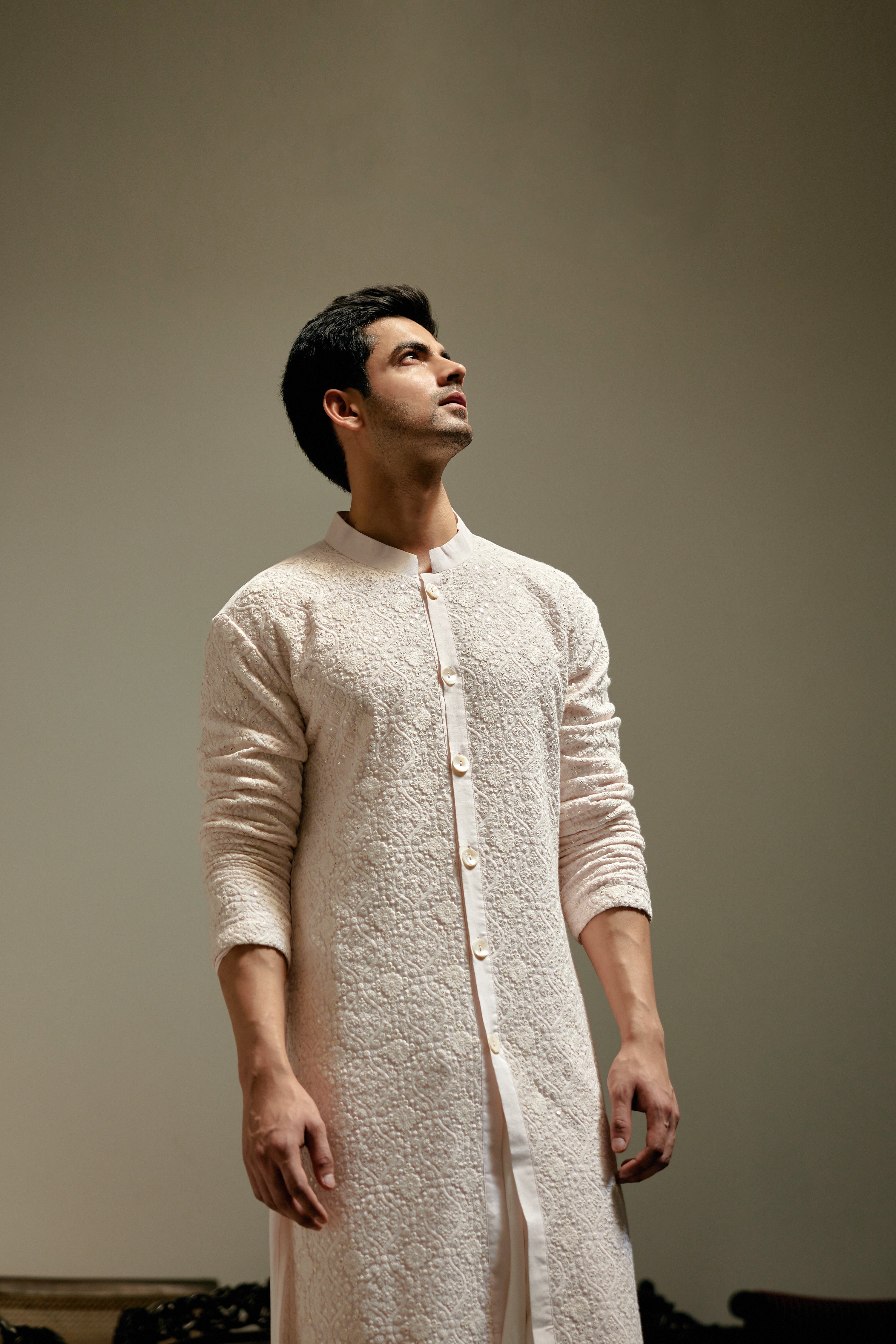 UMAIR KURTA (LIGHT PINK)