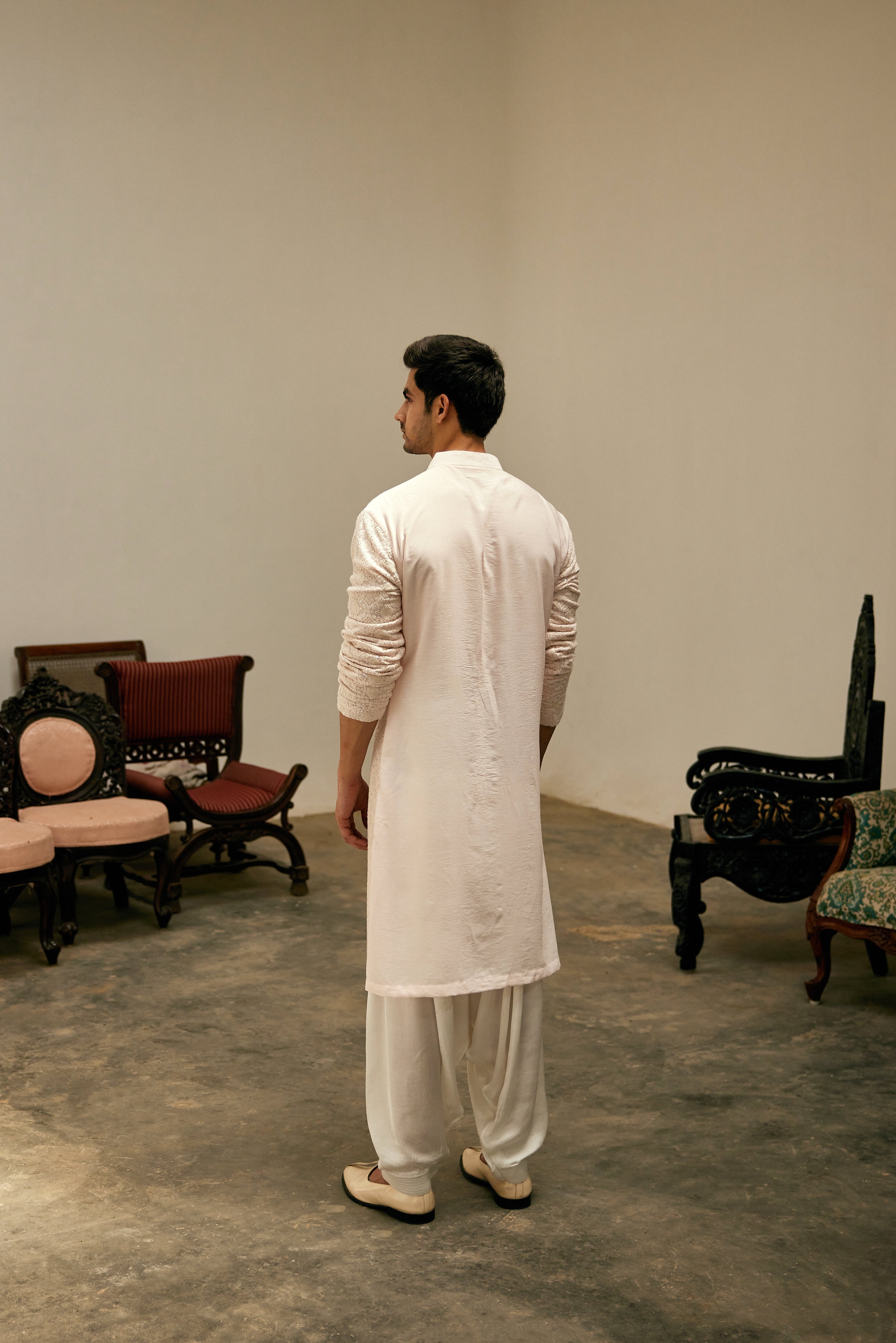 UMAIR KURTA (LIGHT PINK)