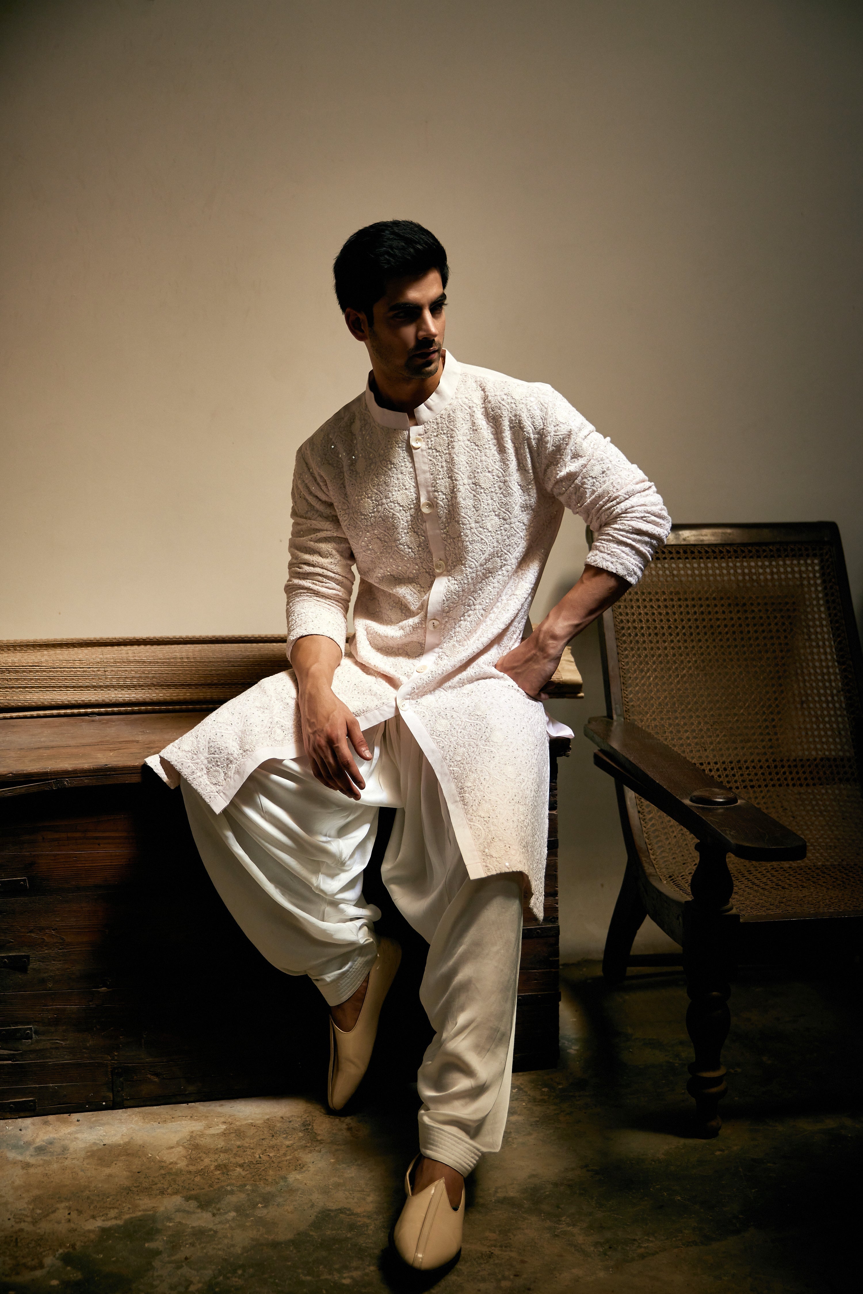 UMAIR KURTA (LIGHT PINK)