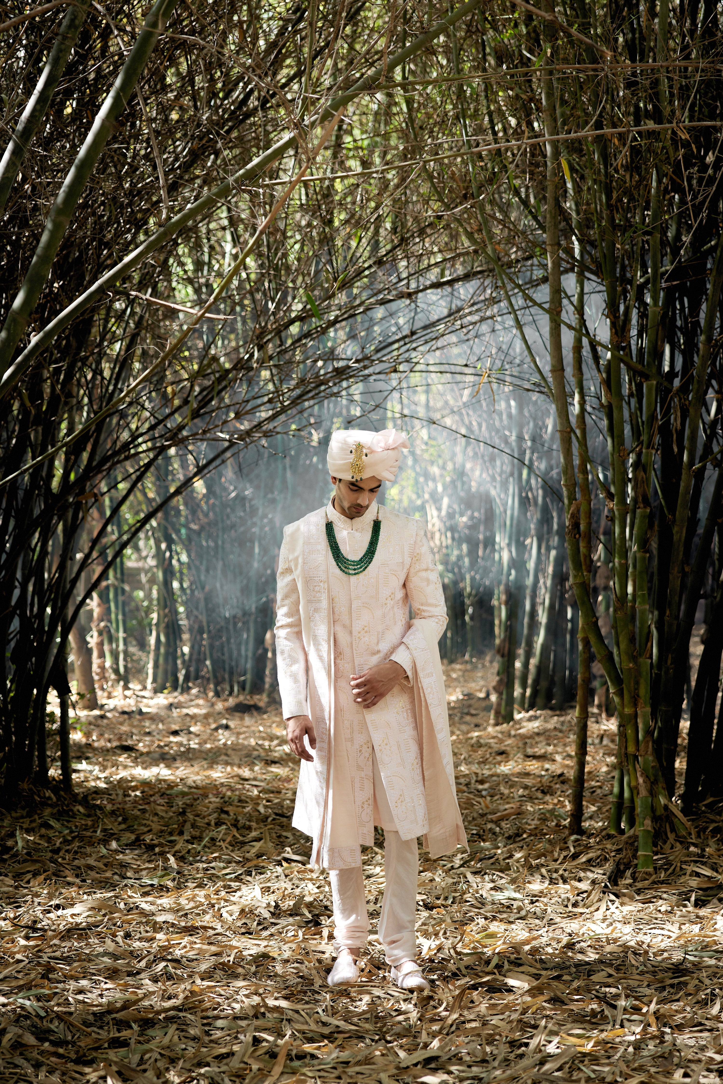 ZAHID SHERWANI (POWDER PINK)