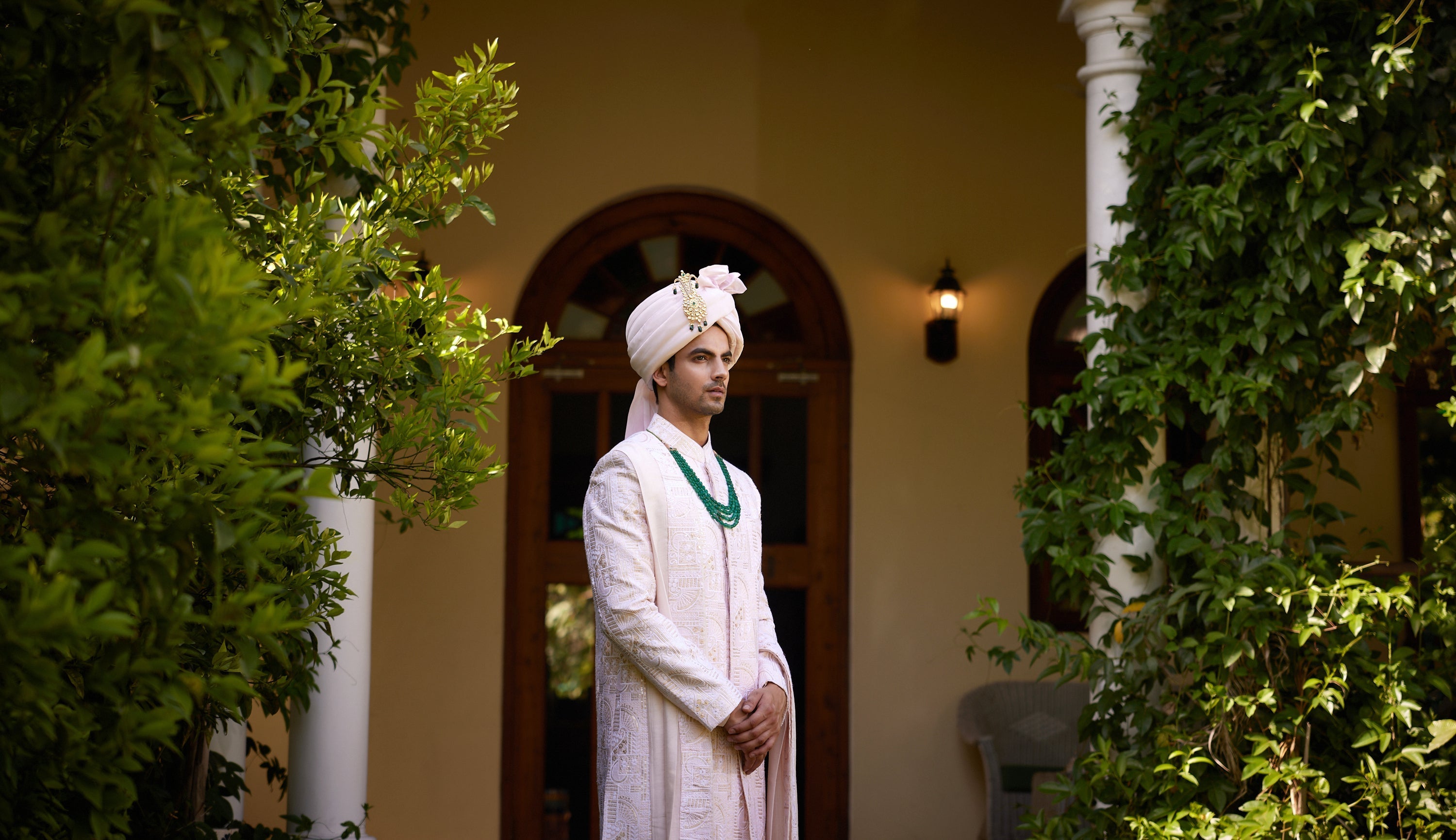 ZAHID SHERWANI (POWDER PINK)