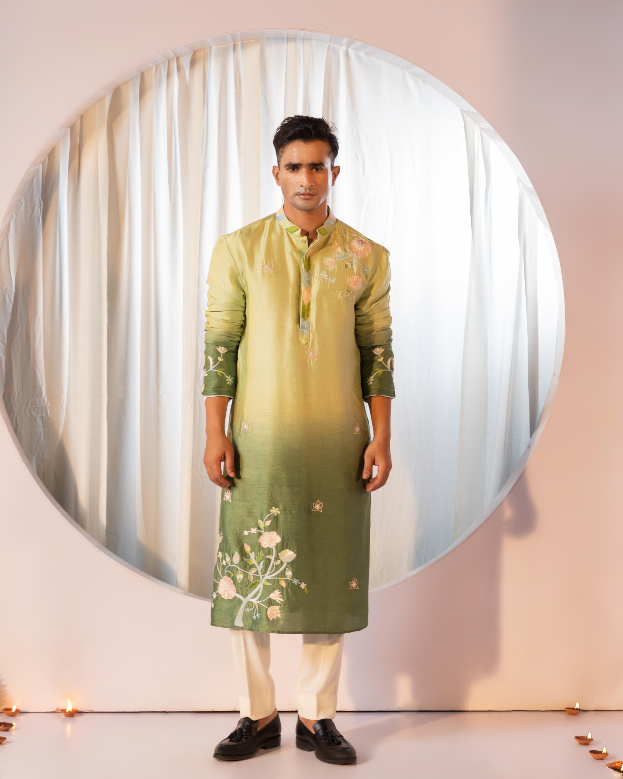 Frosted Jade Kurta Set