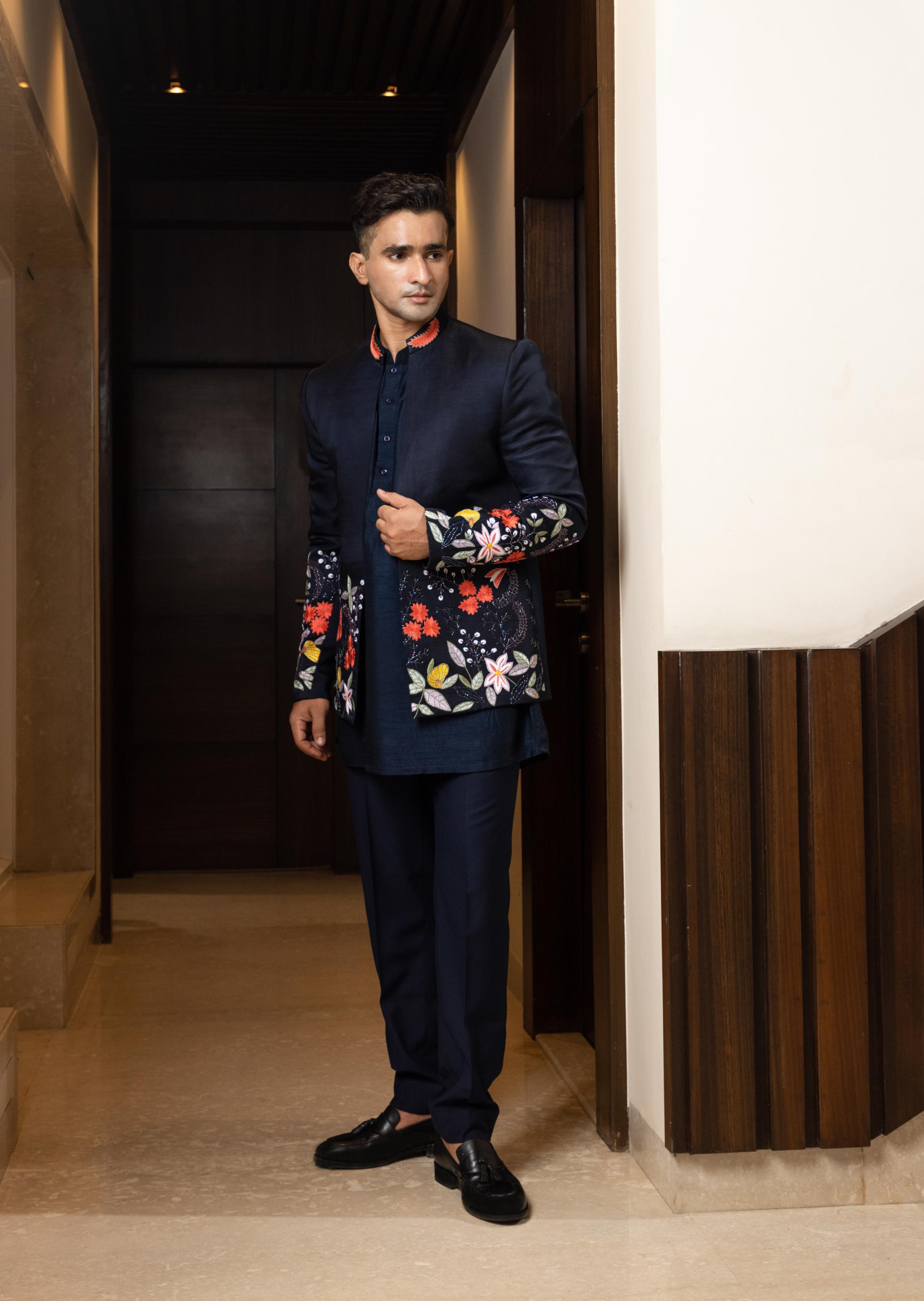 Floral Fiesta Open Jacket Set