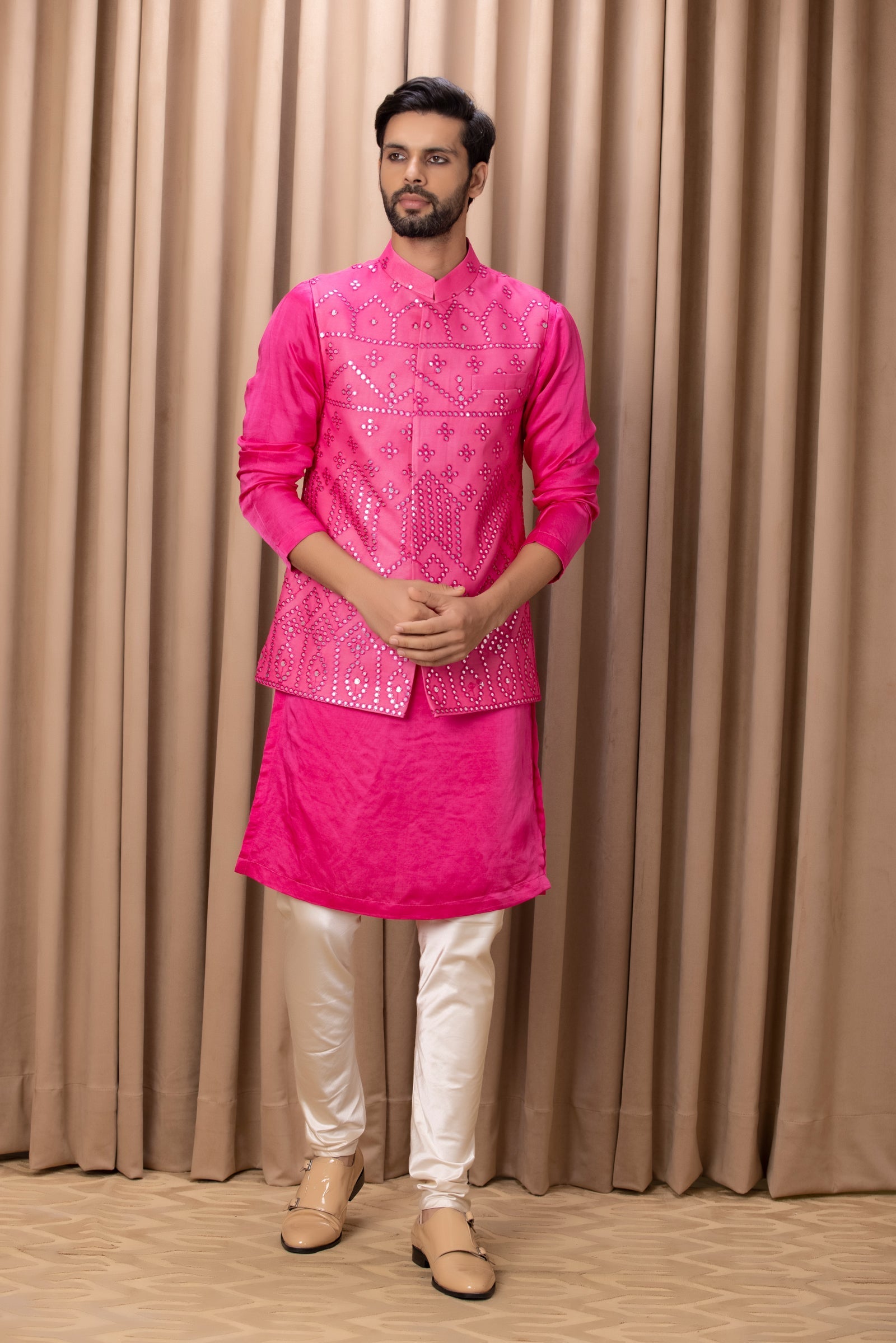 IMRAN BANDI SET (HOT PINK)