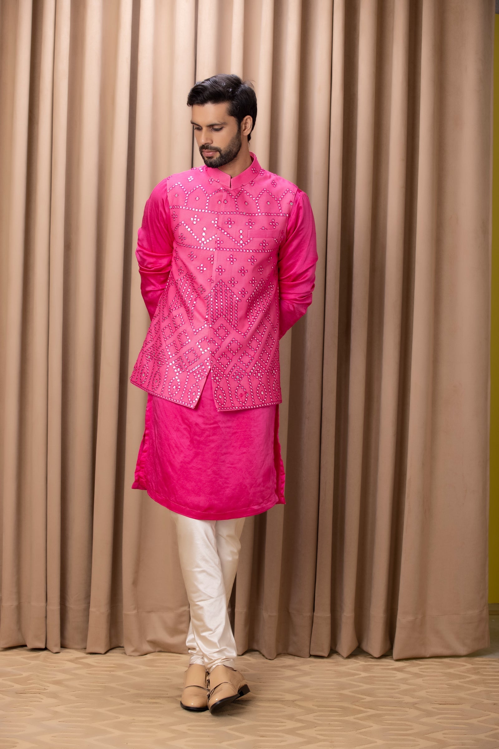 IMRAN BANDI SET (HOT PINK)
