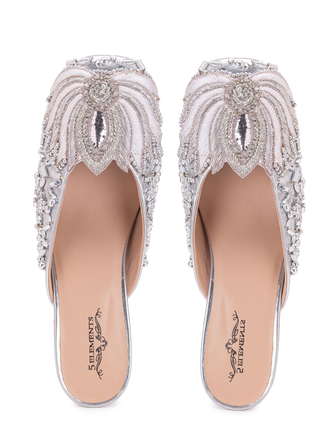 Silver lotus -mule heel