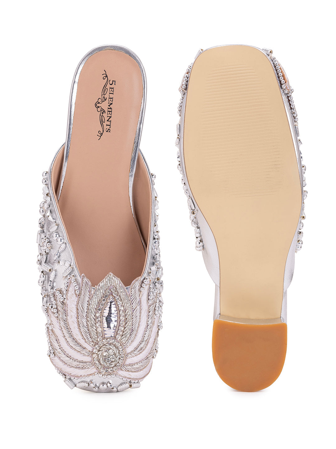 Silver lotus -mule heel