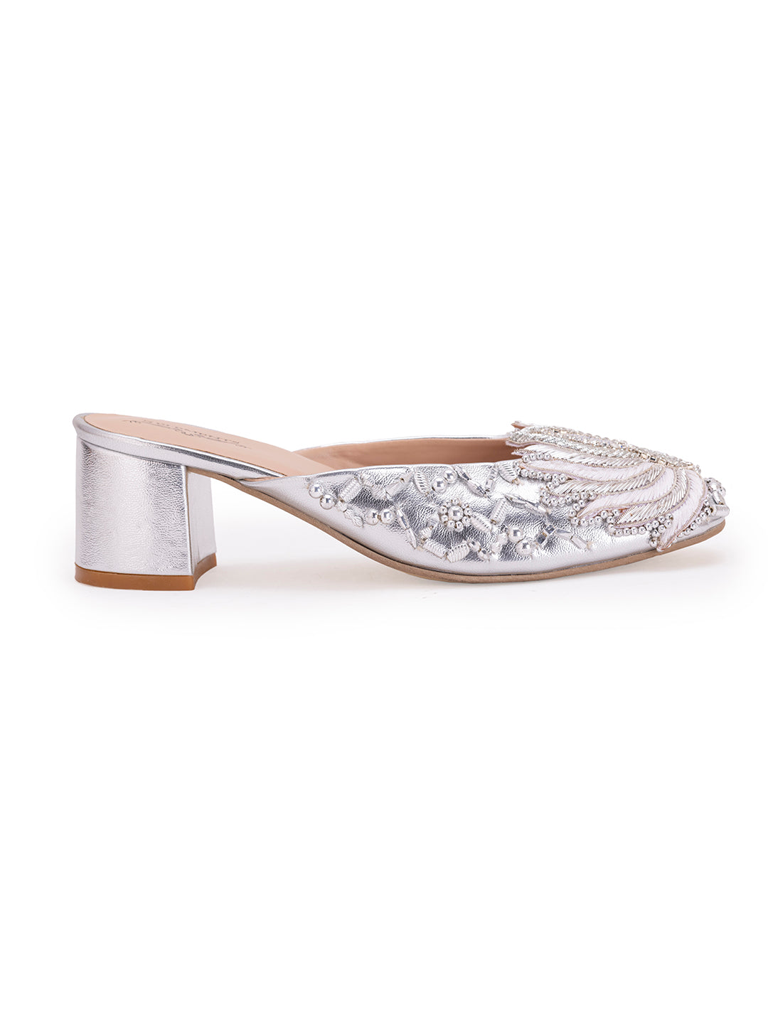 Silver lotus -mule heel