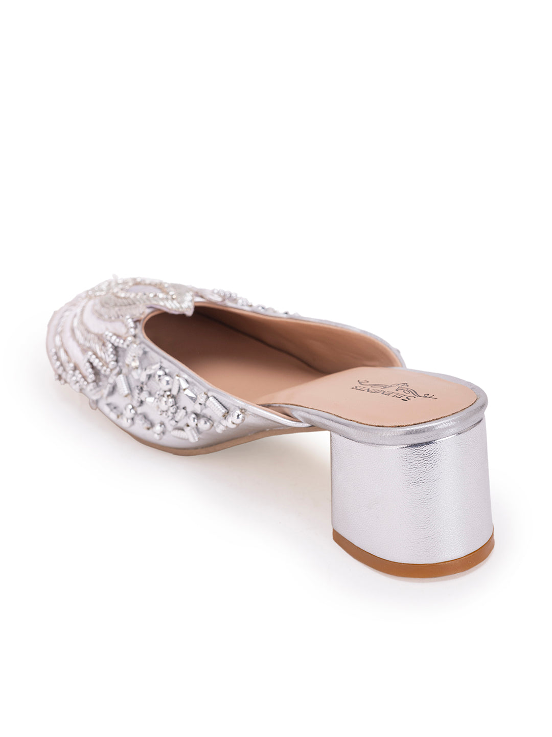 Silver lotus -mule heel