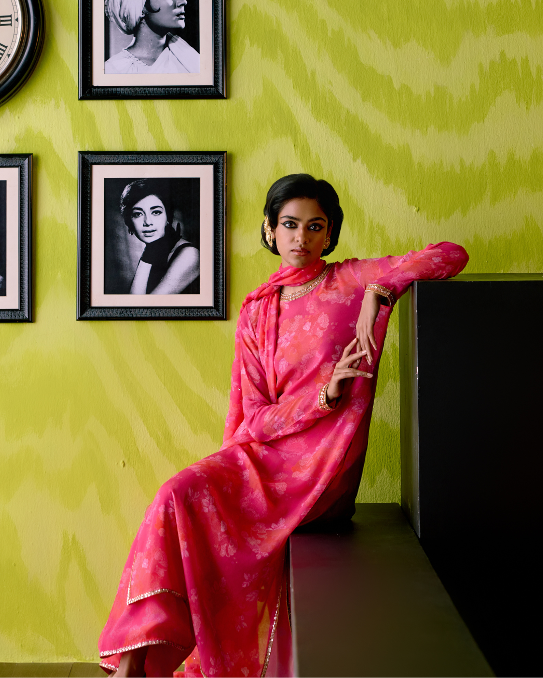 Fuchsia Pink Straight Kurta Set
