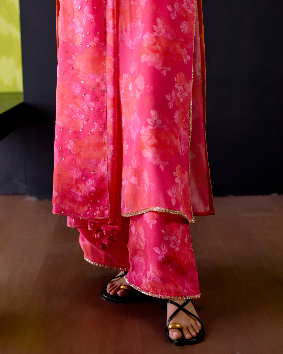 Fuchsia Pink Straight Kurta Set