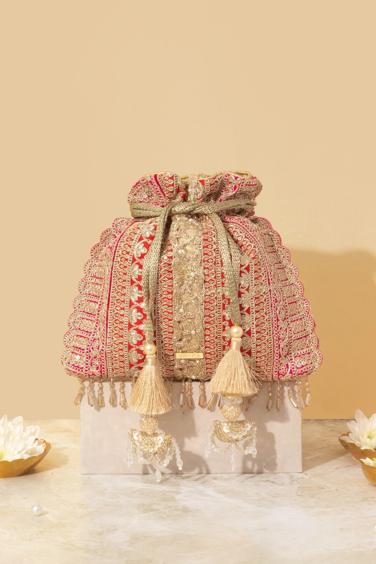 Naaz Potli - Red & Pink