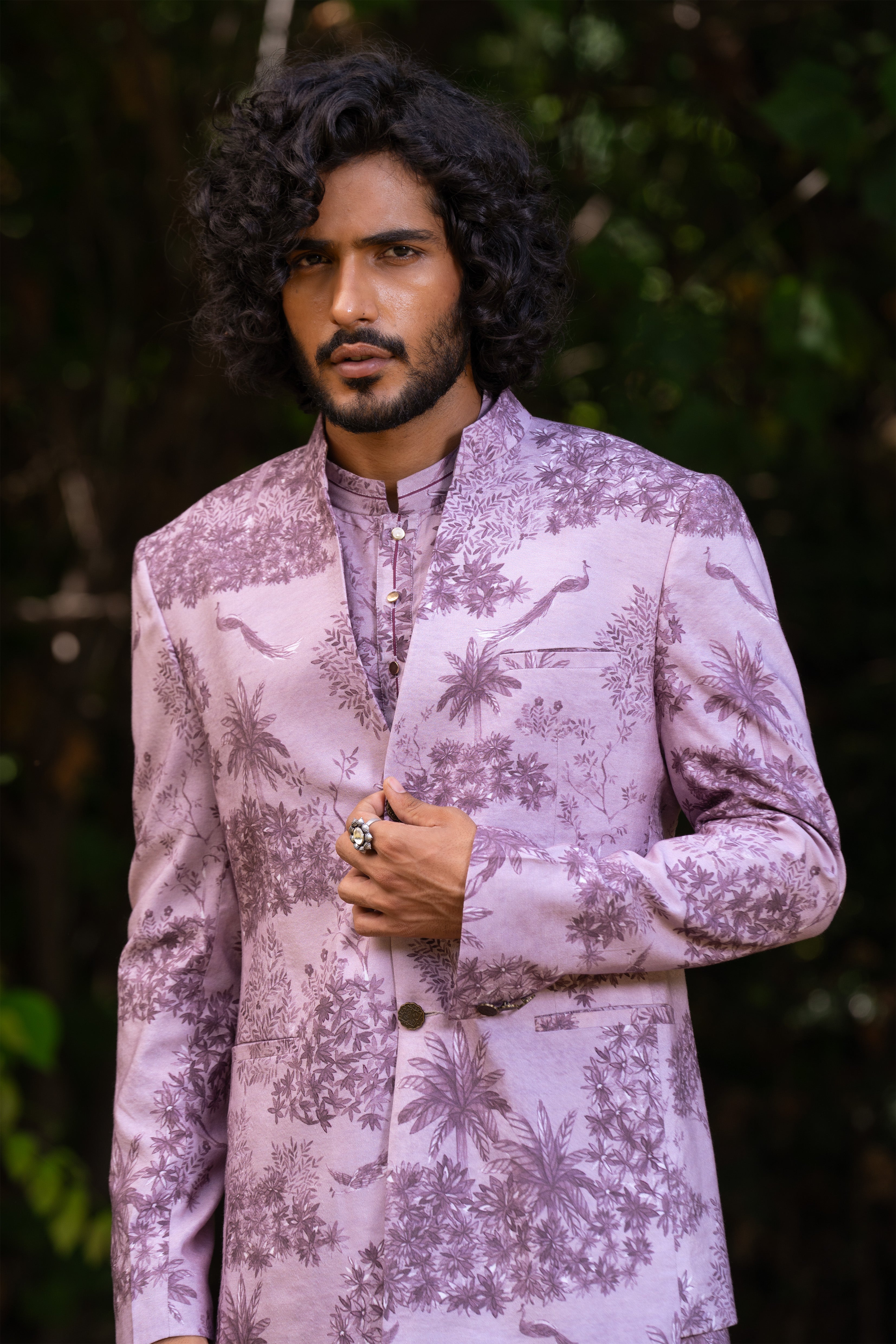 Jammun Vann Bandhgala Set