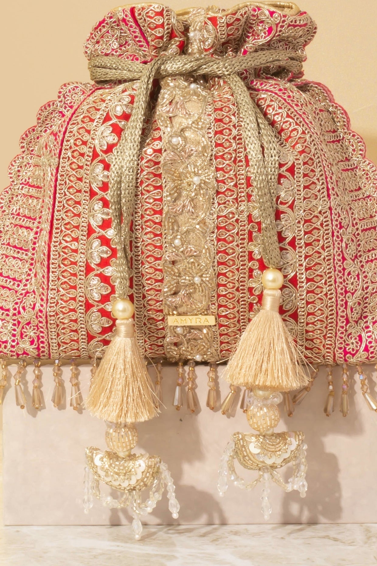 Naaz Potli - Red & Pink