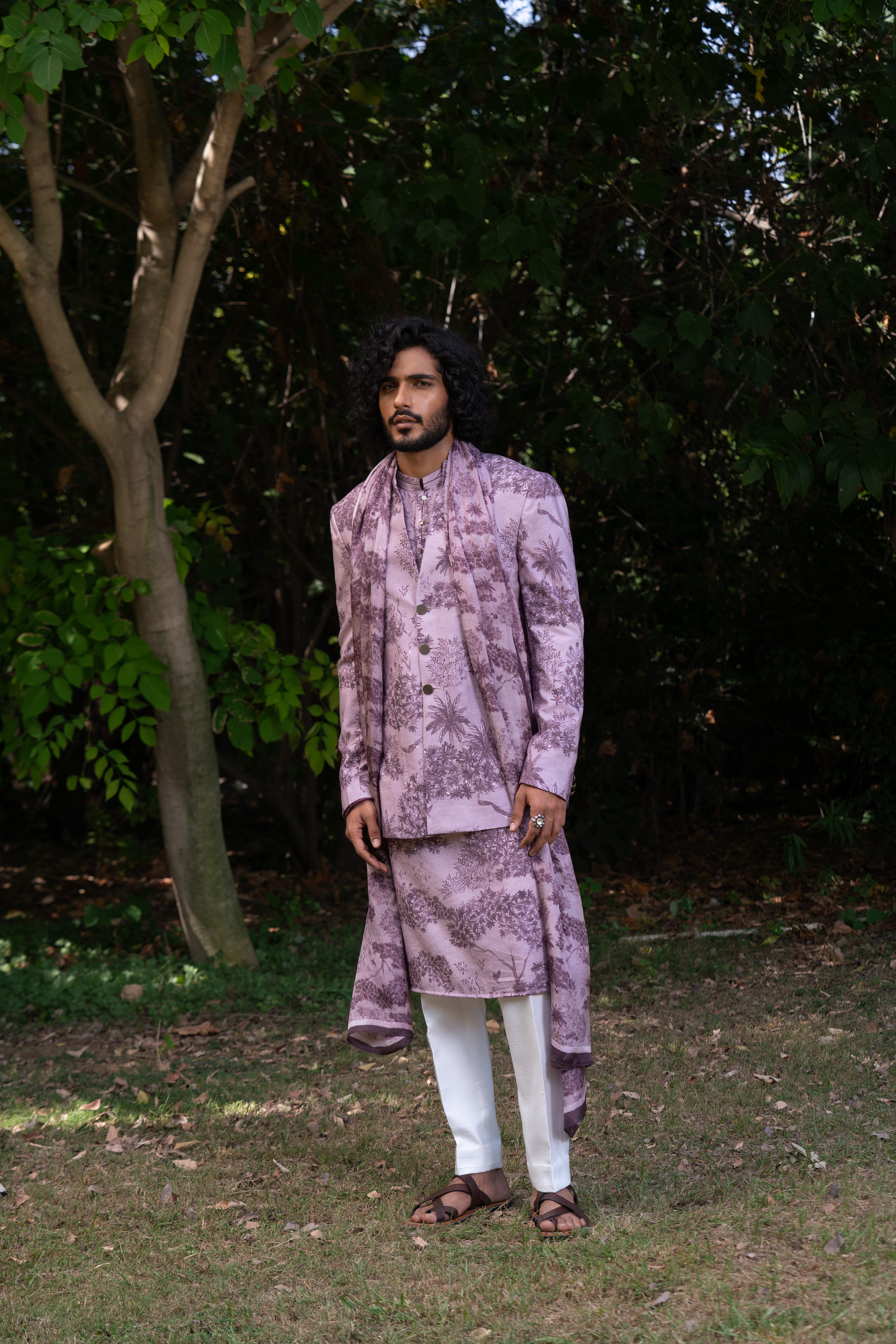 Jammun Vann Bandhgala Set