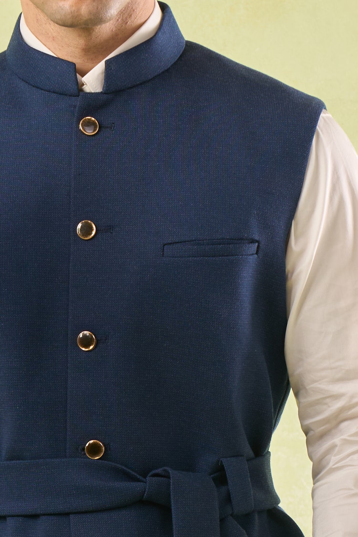 Blue Belted Jacket