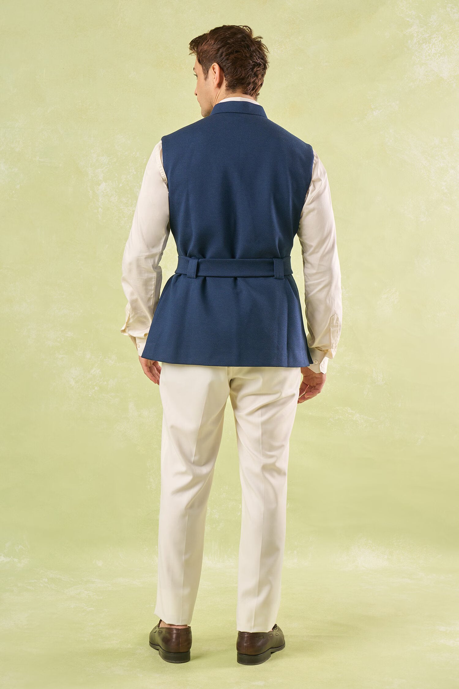 Blue Belted Jacket