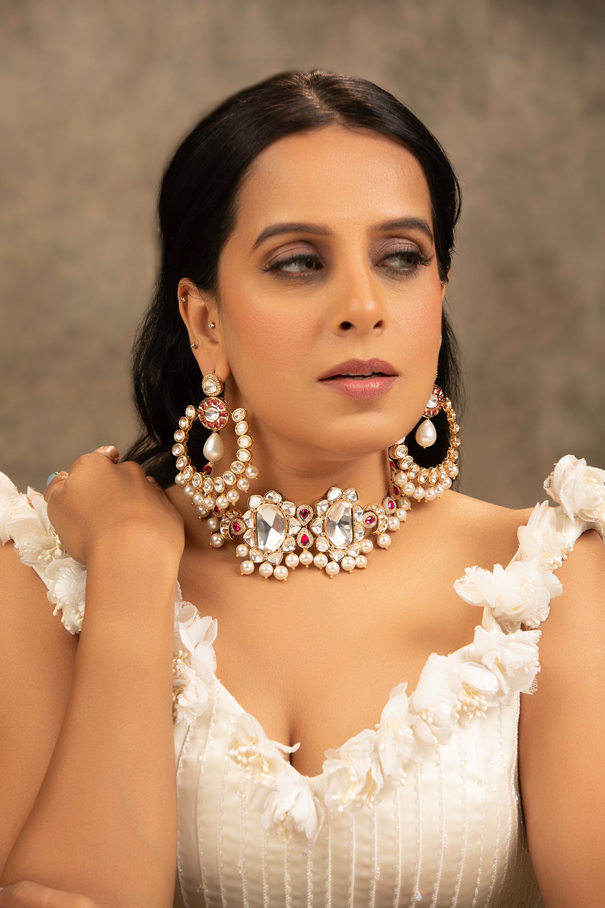 LE JIVA KUNDAN NECKLACE SET