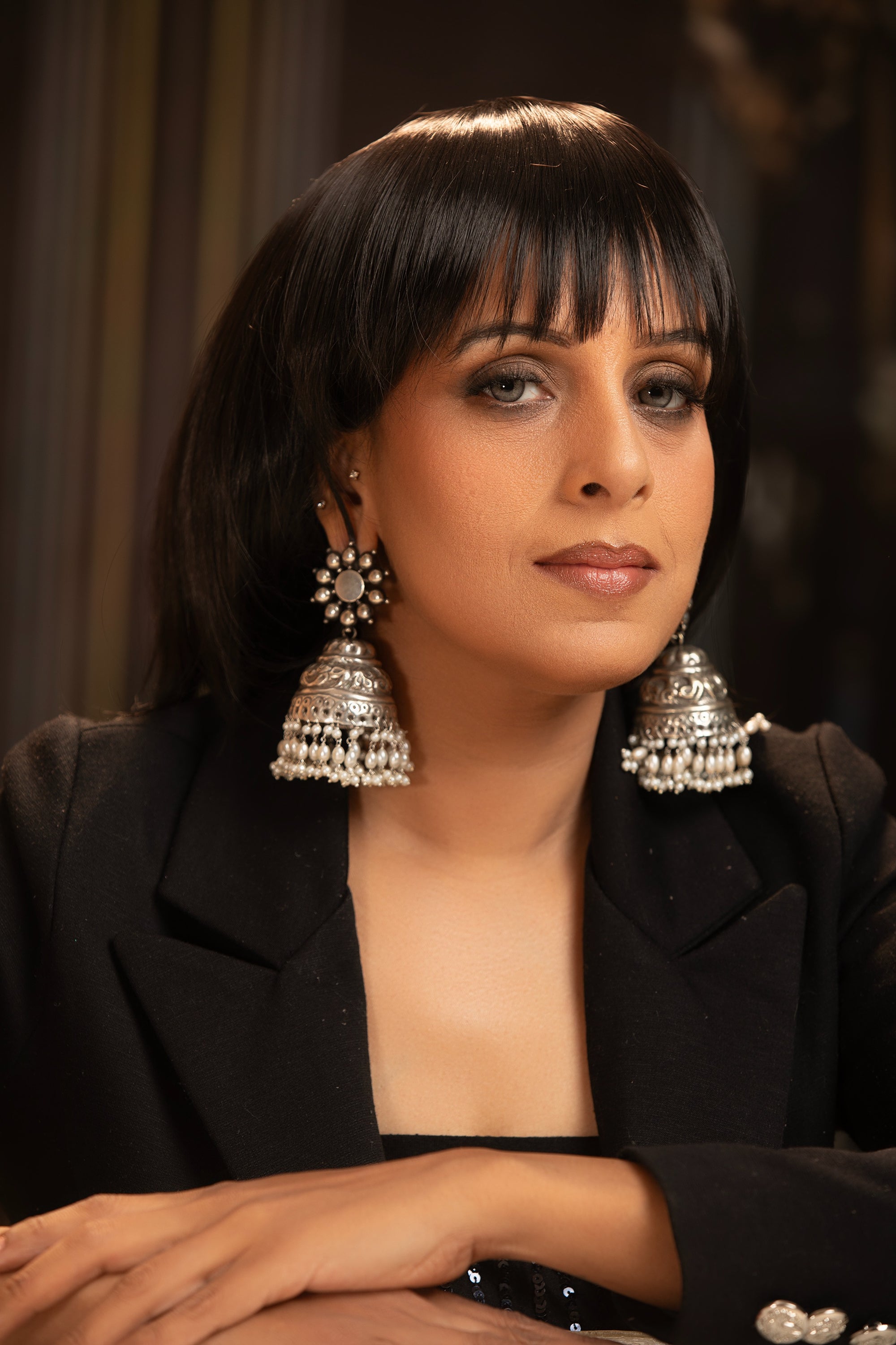 LE MEEYA SILVER EARRINGS