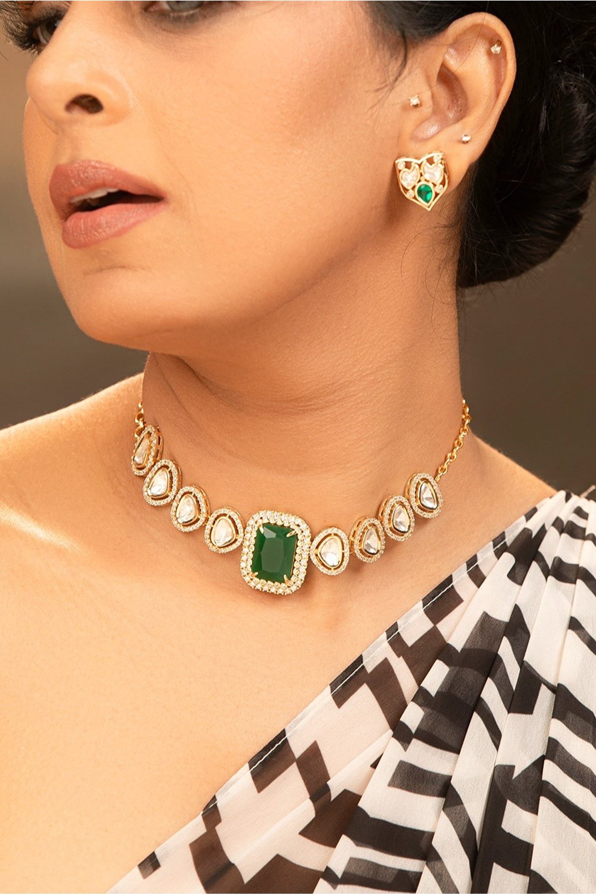 LE NANIU KUNDAN NECKLACE SET