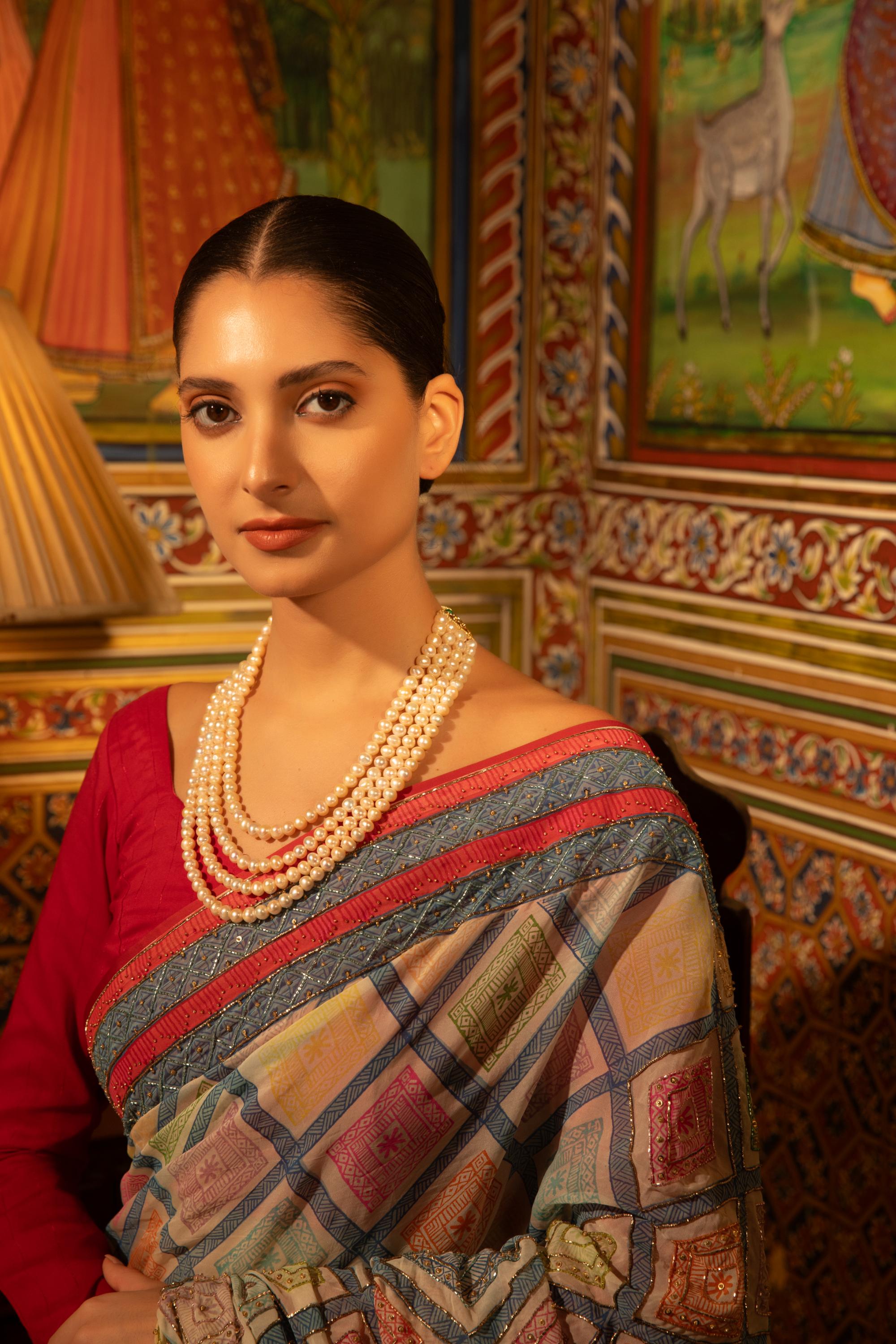 Swarn Aangan Multi-Layered Classic Real Pearl Necklace