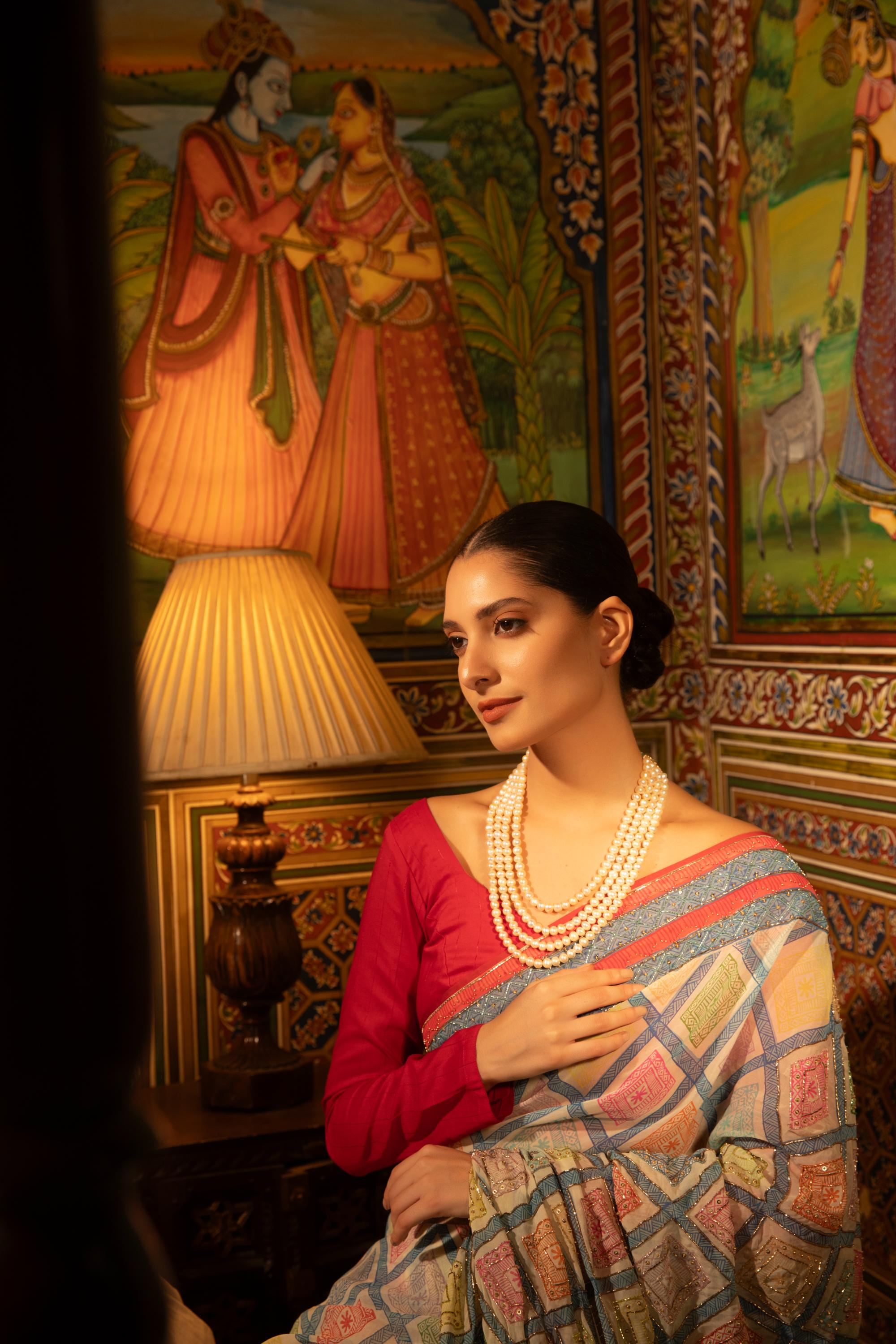Swarn Aangan Multi-Layered Classic Real Pearl Necklace