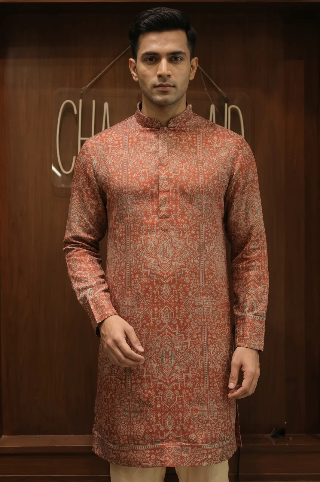 Red Kurta Set