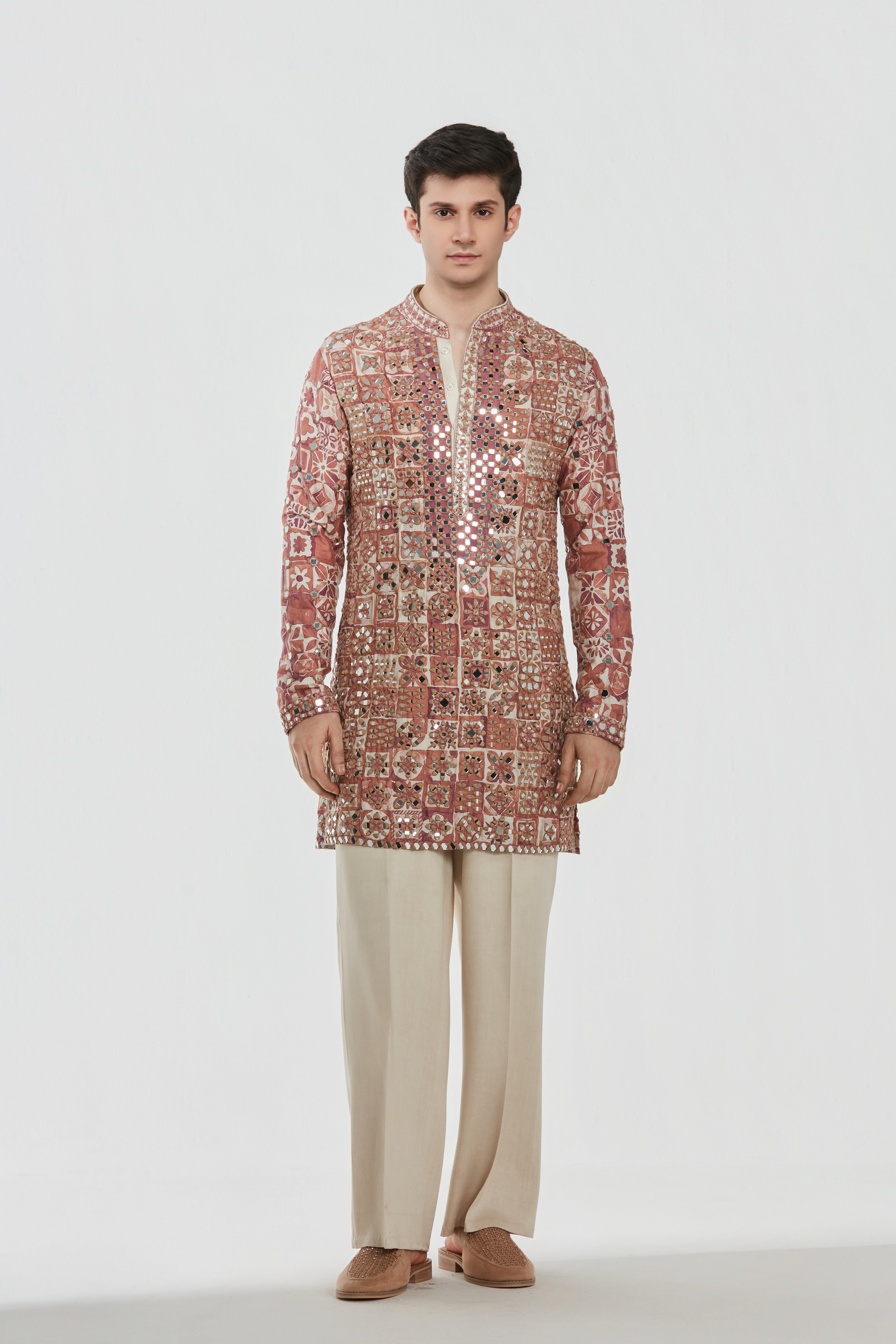 Kurta - heavy chanderi , pant -Cotton twill