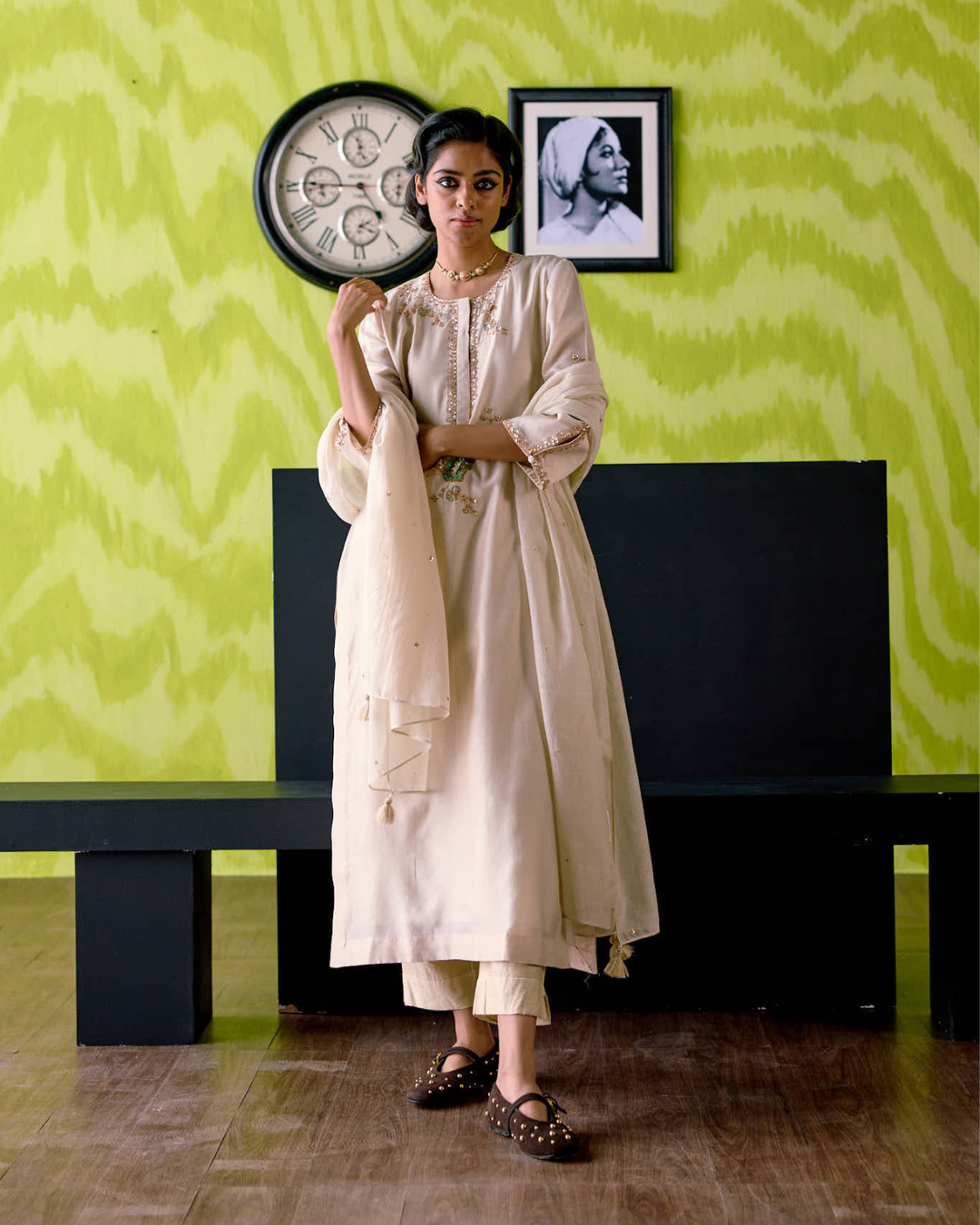 Ivory Straight Kurta Set