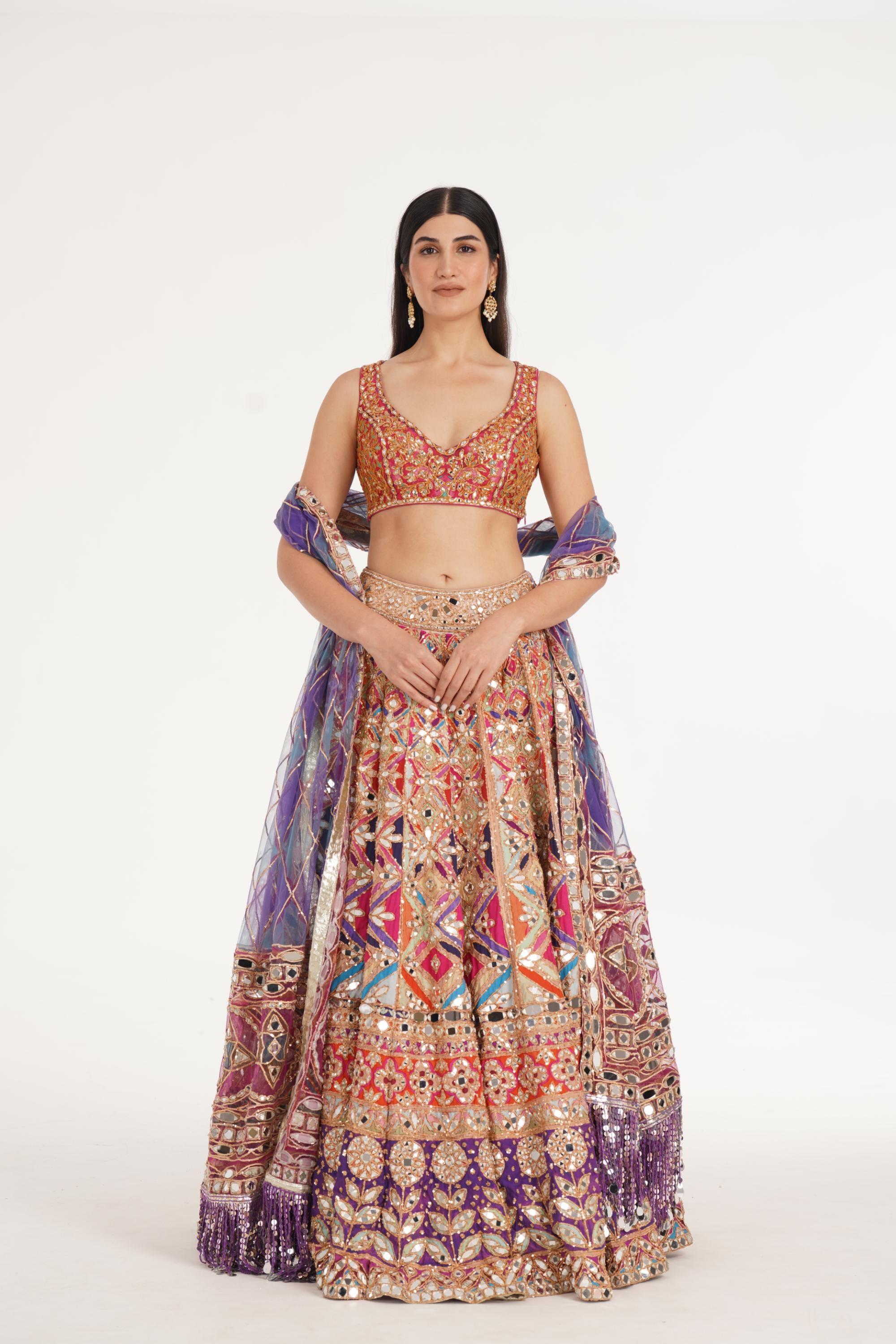 REBECCA PASTEL LEHENGA SET