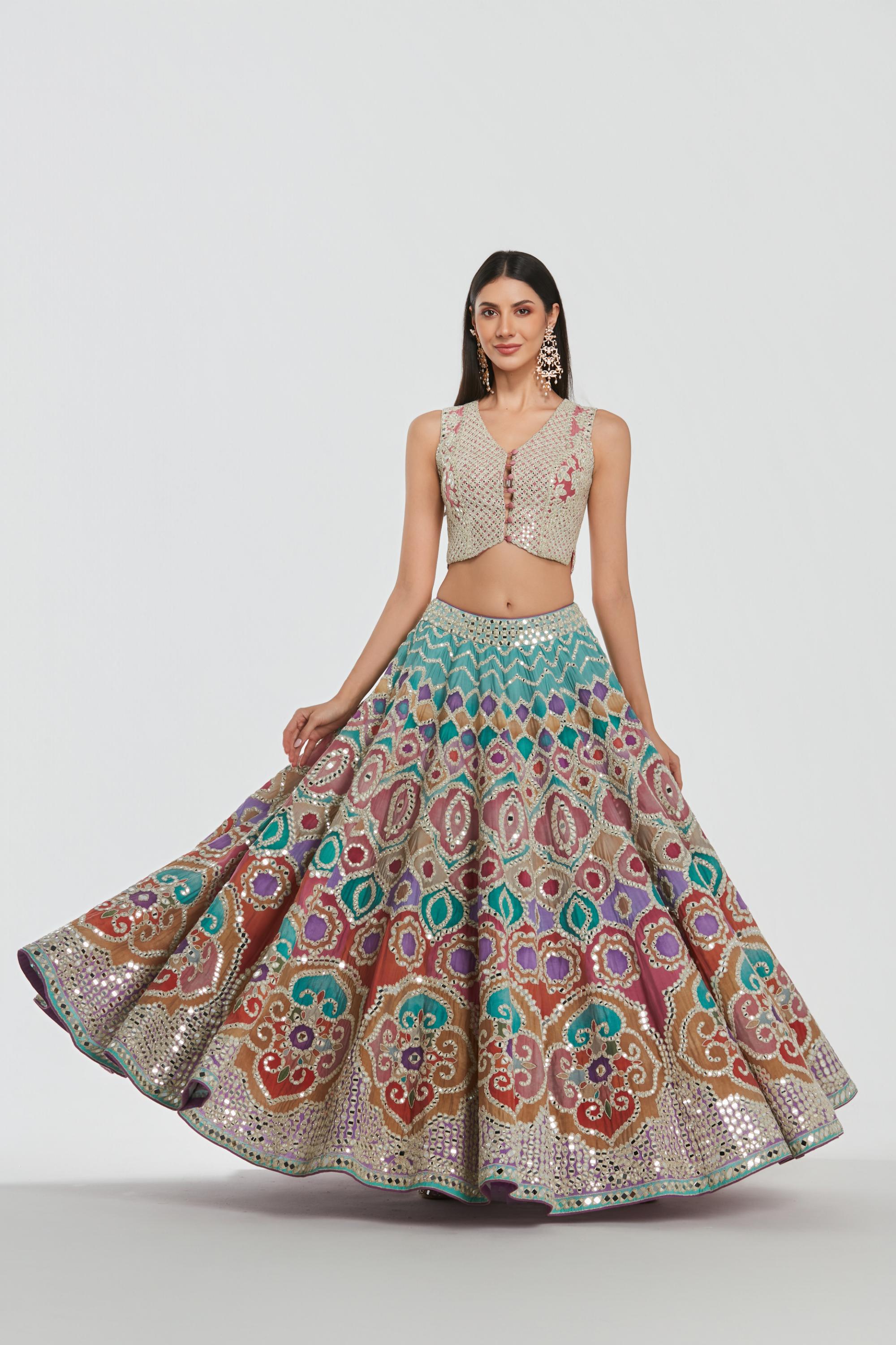 Mirror work , dori thread