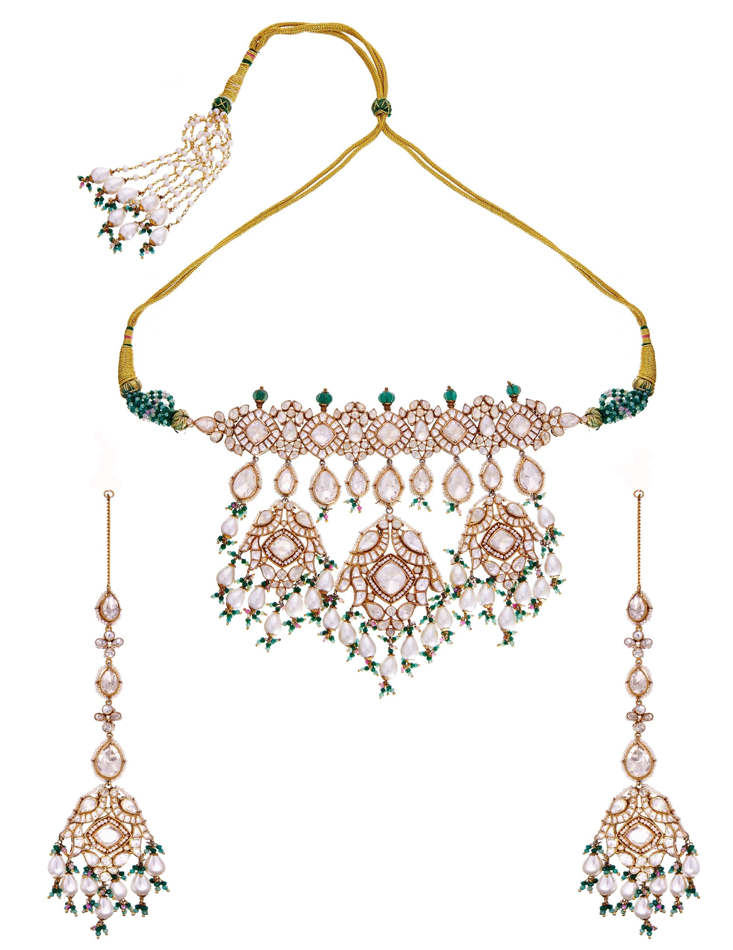 Swara polki necklace set